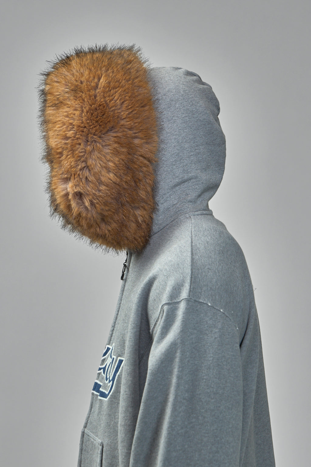 Faux-Fur Zip-Up Hoodie