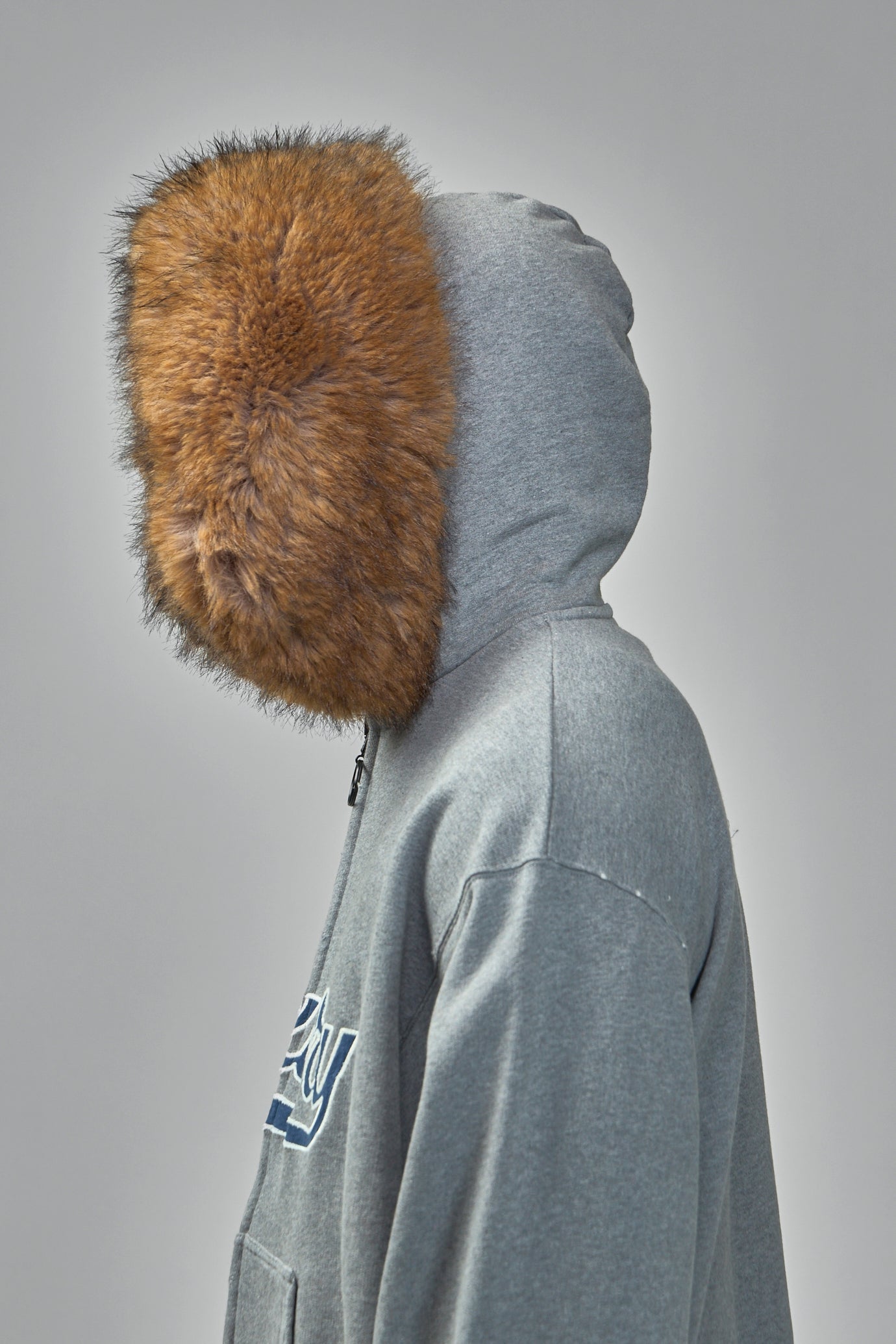 Faux-Fur Zip-Up Hoodie