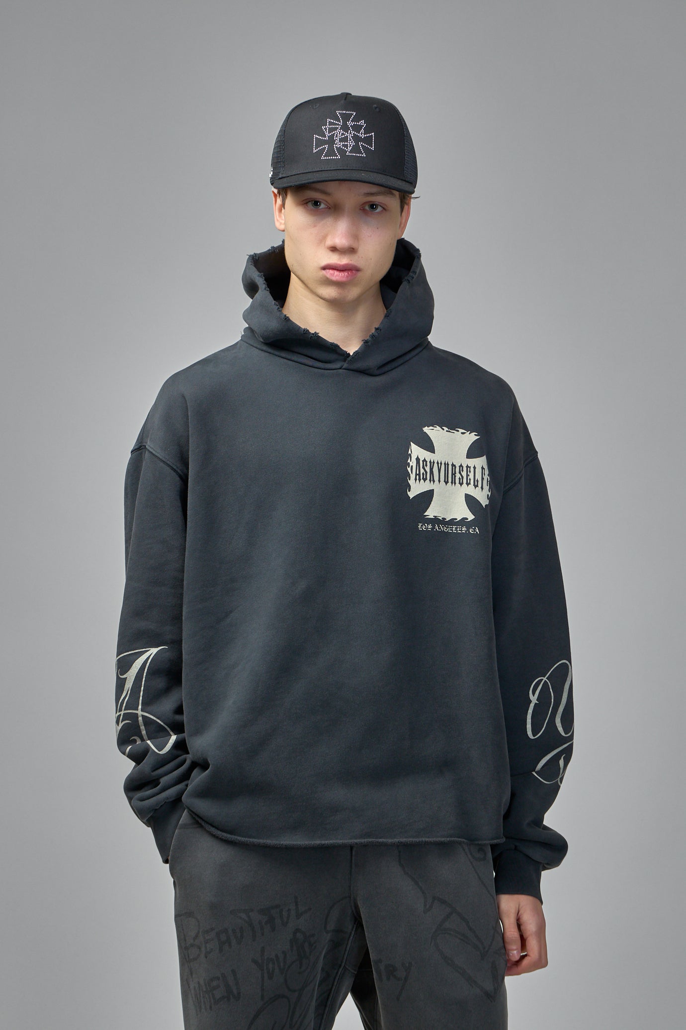 Raw Ay Cross Hoodie