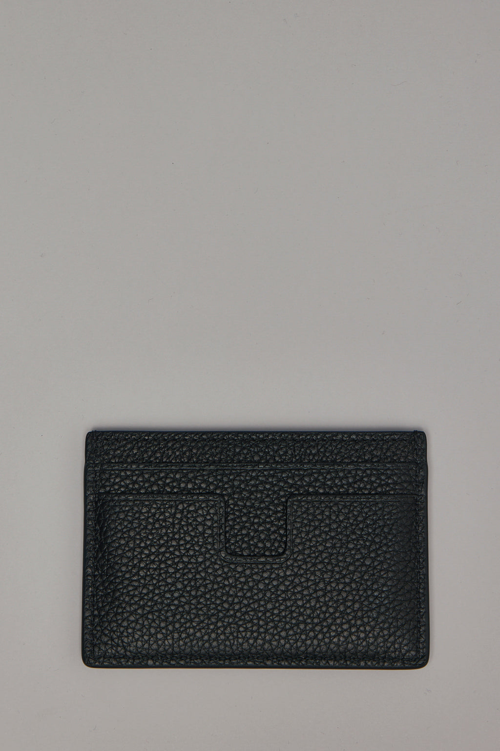 Soft Grain Leather T Line Classic Card Holder
