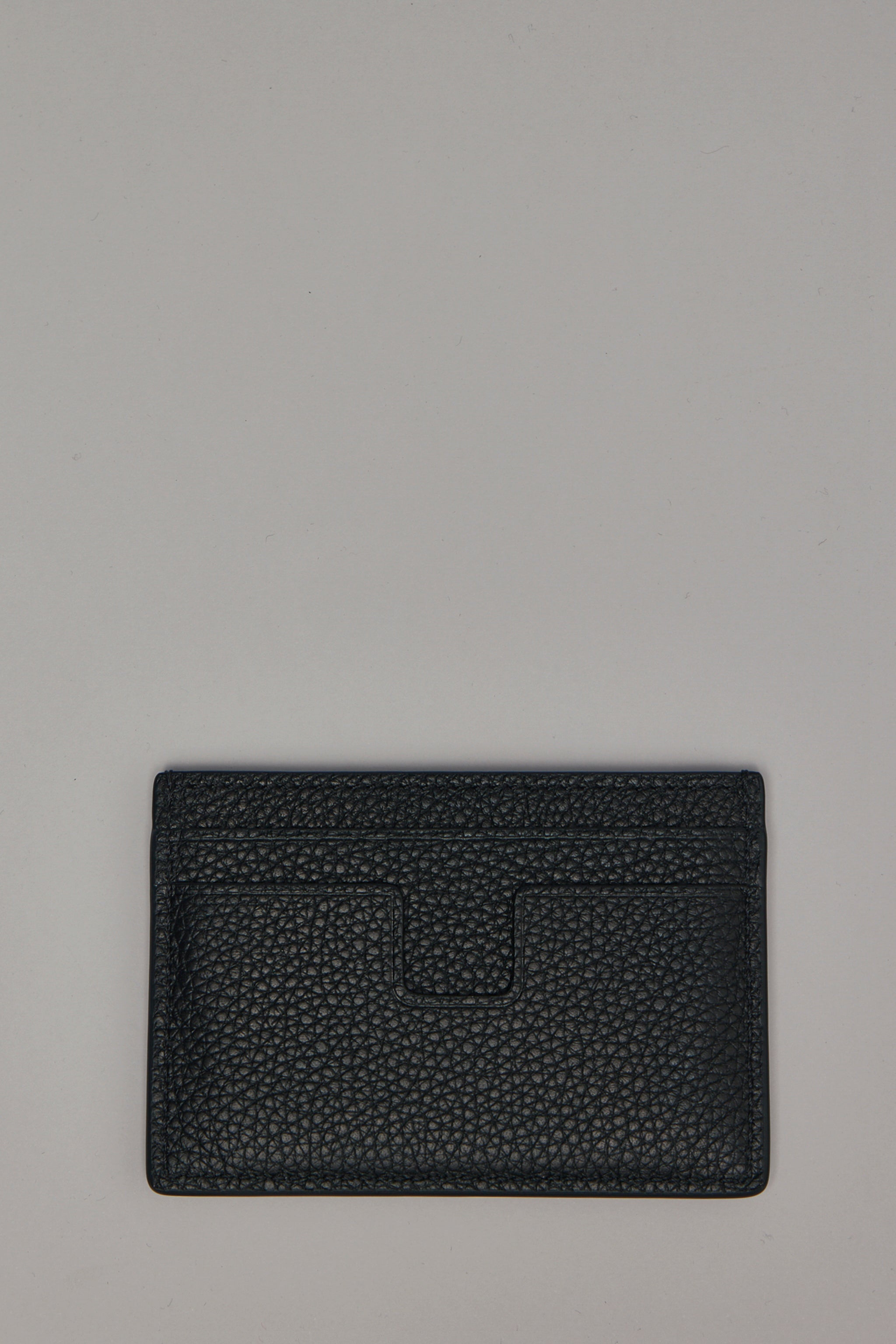 Soft Grain Leather T Line Classic Card Holder