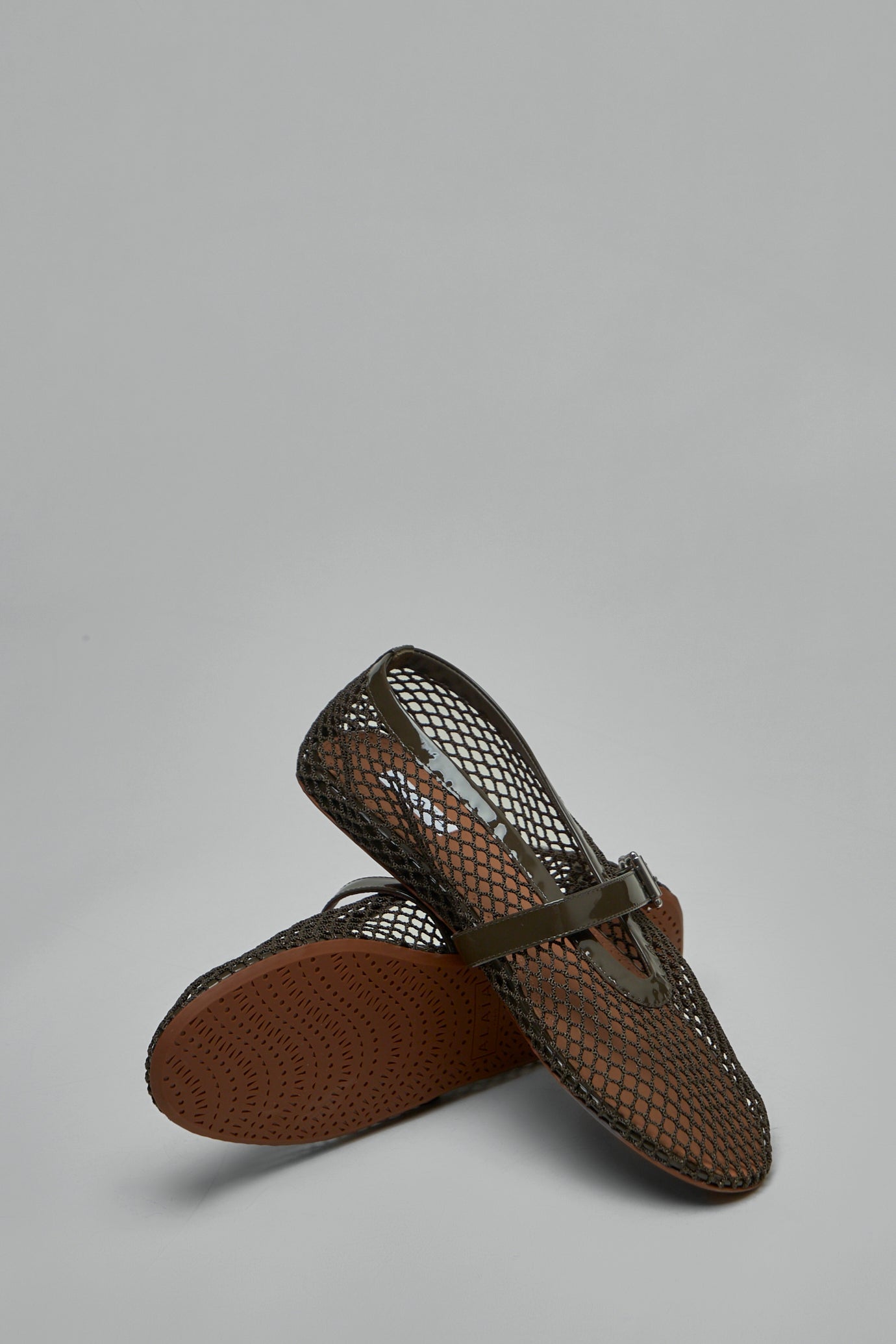 Ballet Flats In Fishnet