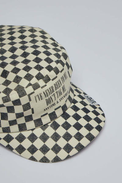 Printed Checkerboard Cap