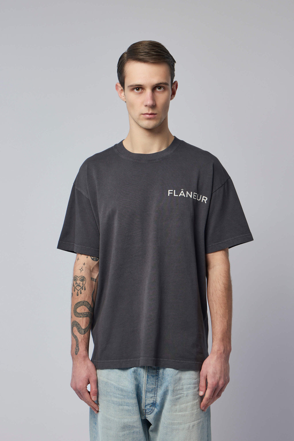 Double Logo T-shirt Washed