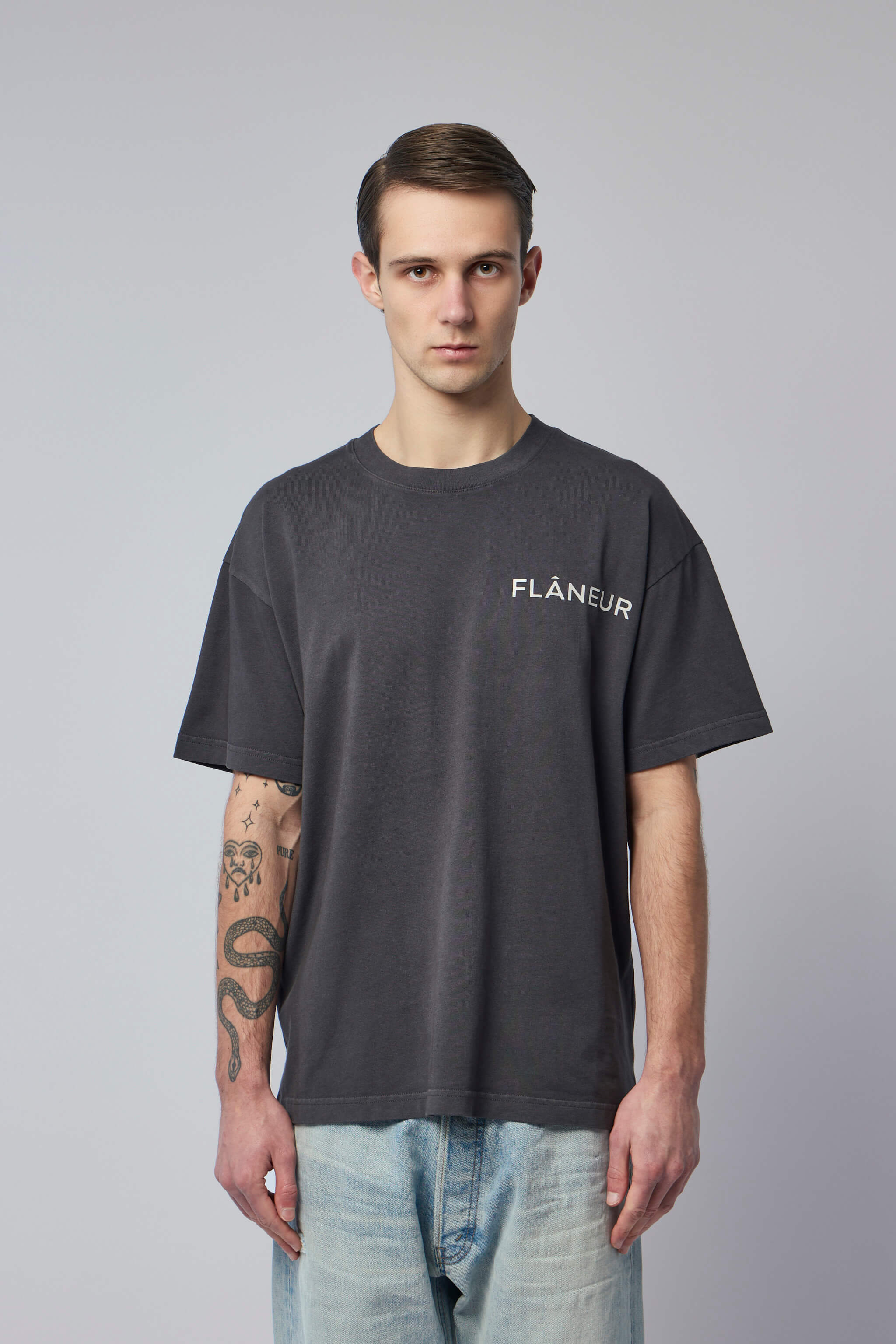 Double Logo T-shirt Washed