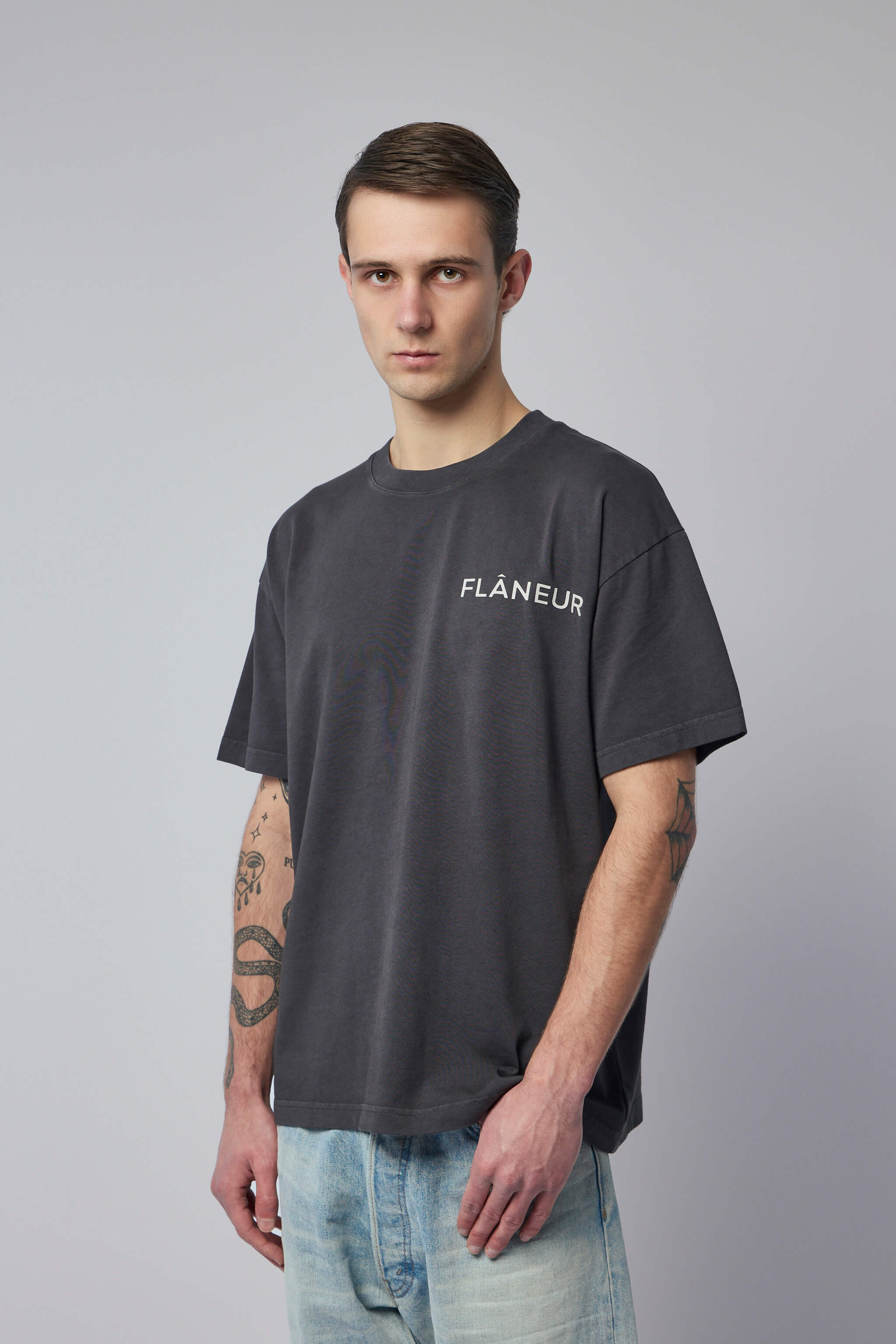 Double Logo T-shirt Washed