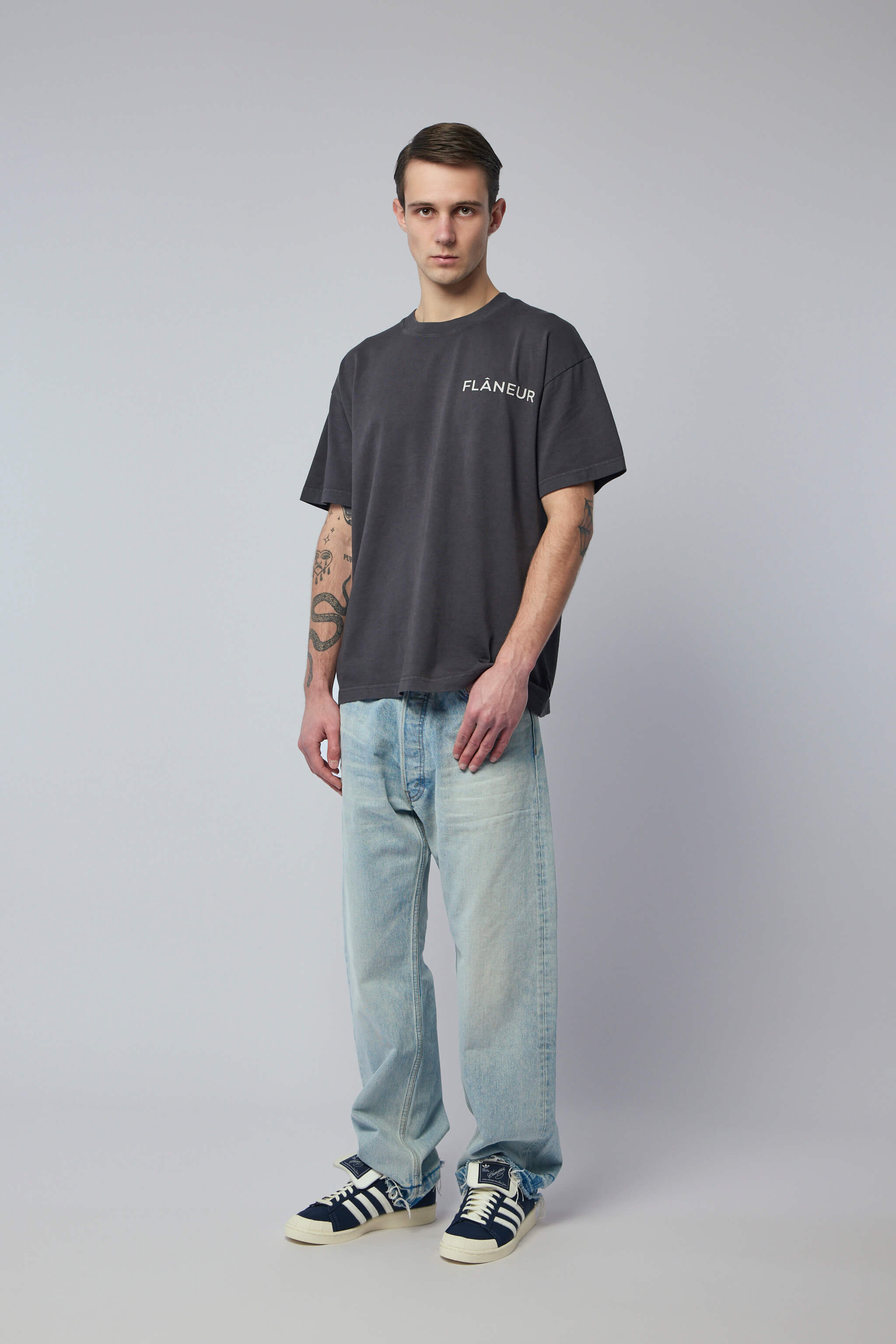 Double Logo T-shirt Washed
