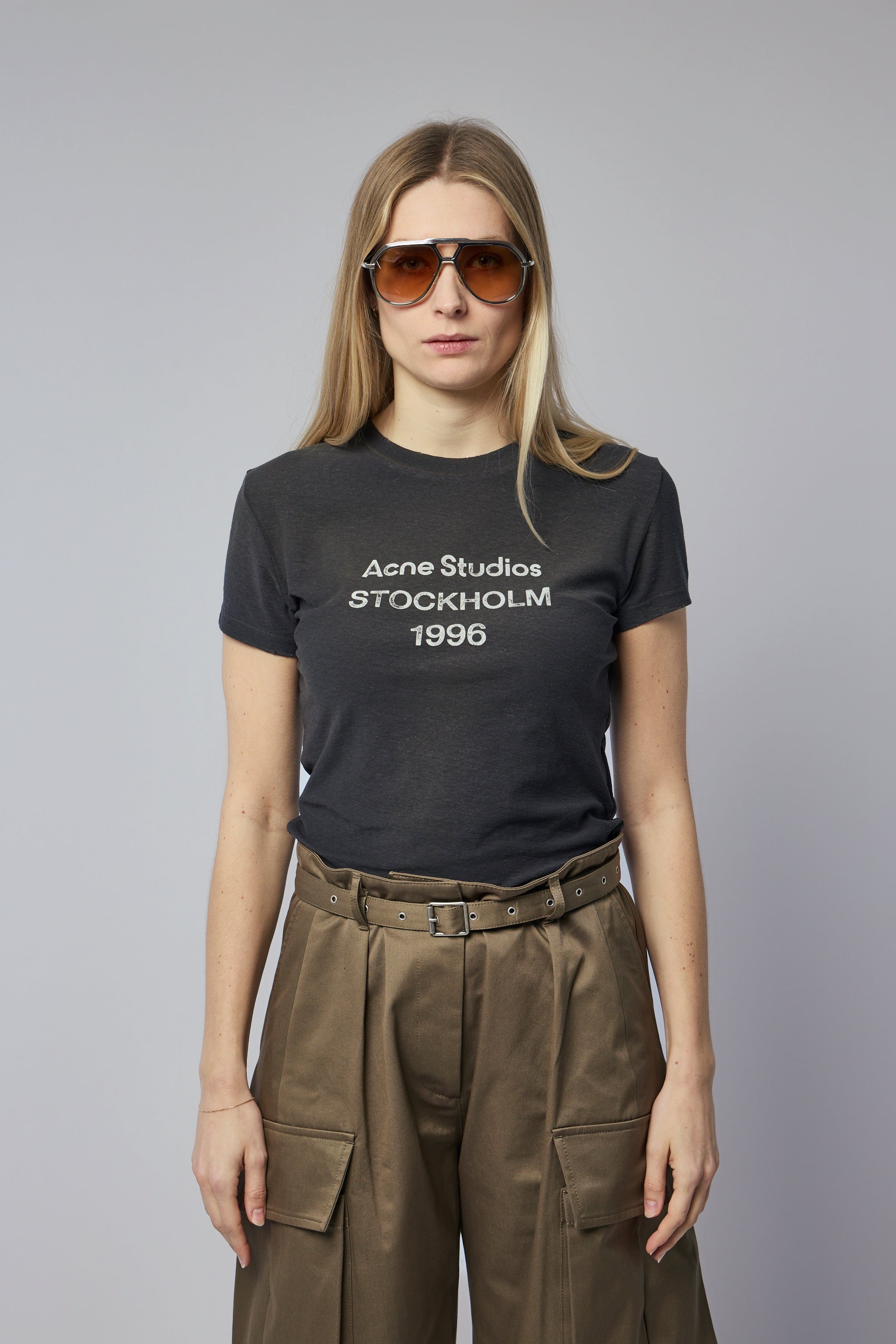 Acne Studios T-Shirts - Logo Cotton Hemp Blend Tee – LABELS