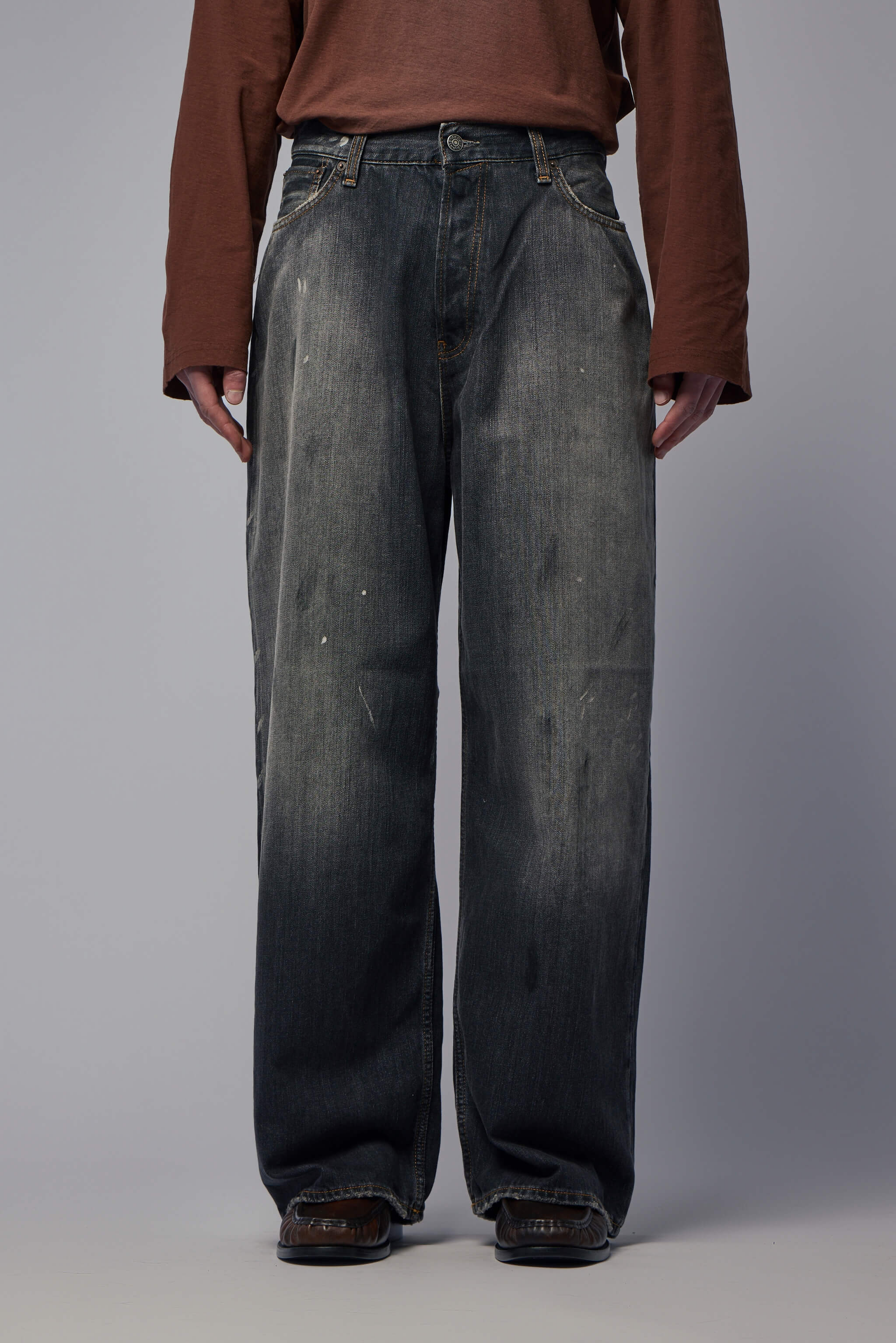 Acne Studios 2023 U Black Trafalgar Wide-Leg Jeans – LABELS