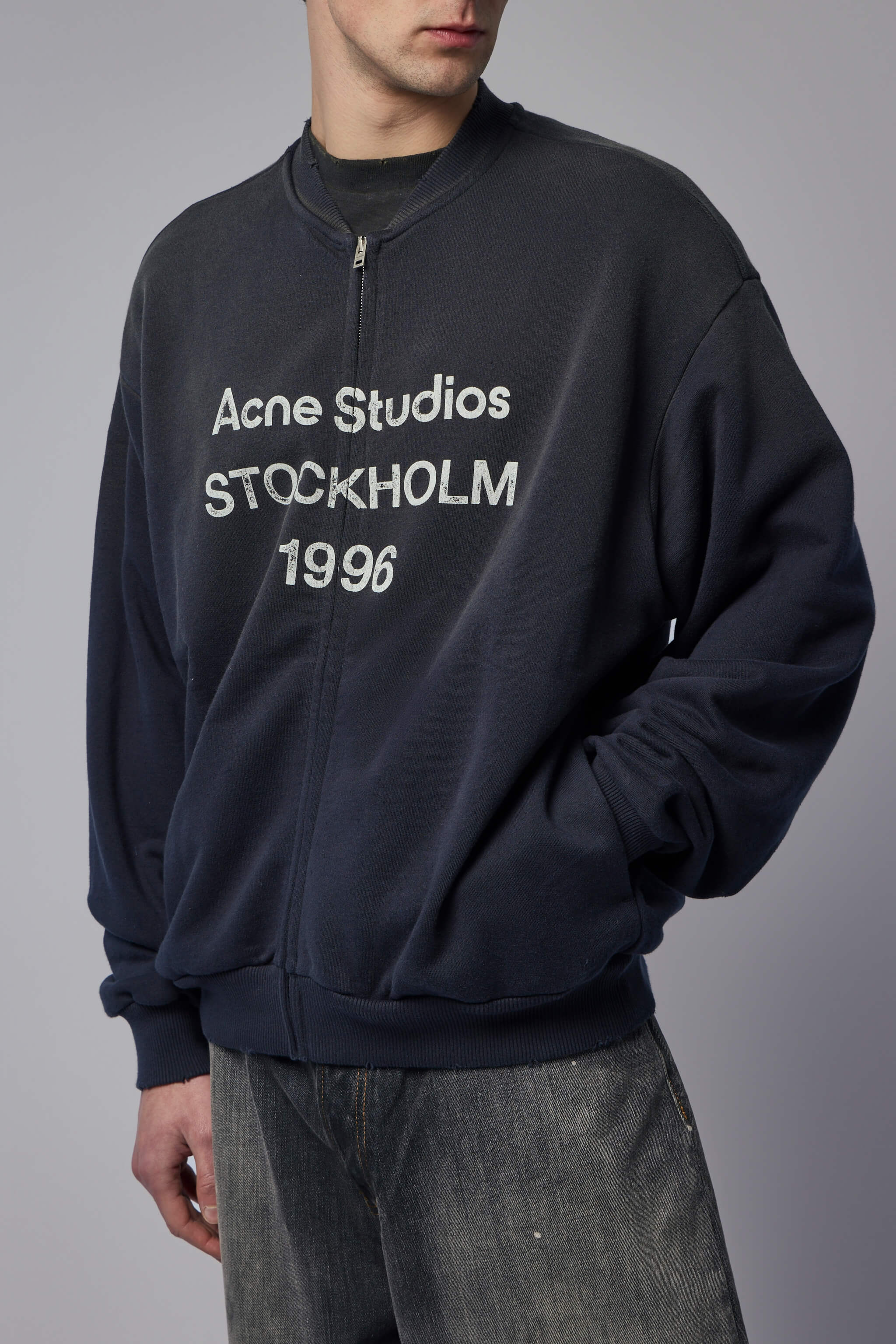 Acne Studios Zip Sweater Logo – LABELS