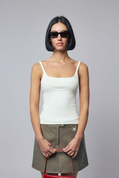 90's Cut-out Ribbed Tank Top