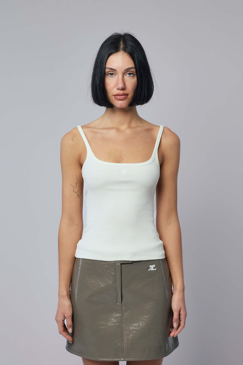 90's Cut-out Ribbed Tank Top