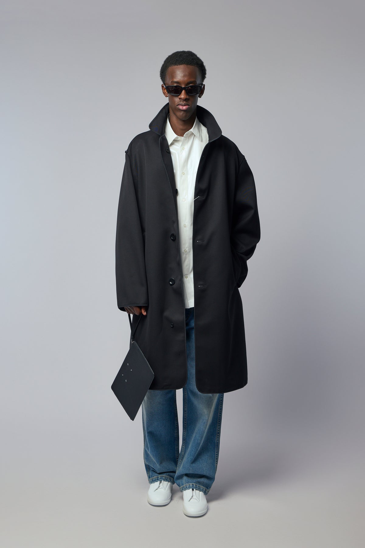 Maison Margiela Coats - Minimalist Black Design – LABELS