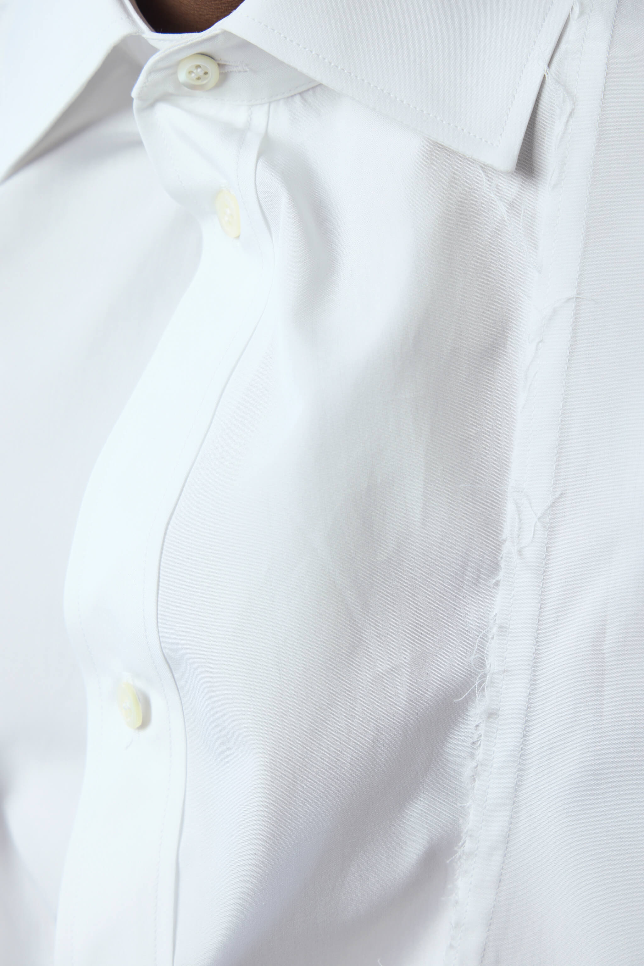 Folded Collar Cotton Shirt