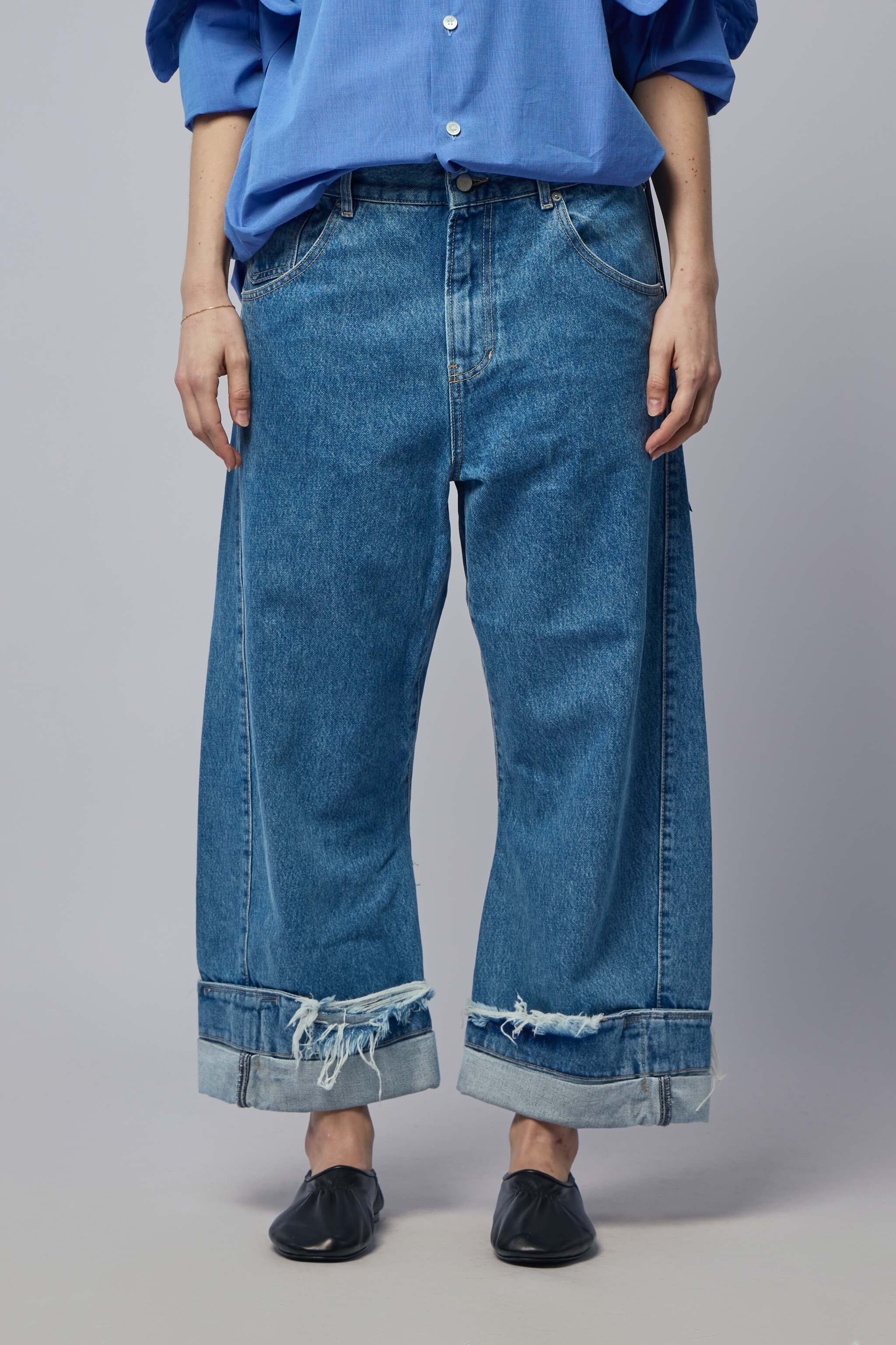 Oversized Denim Trousers