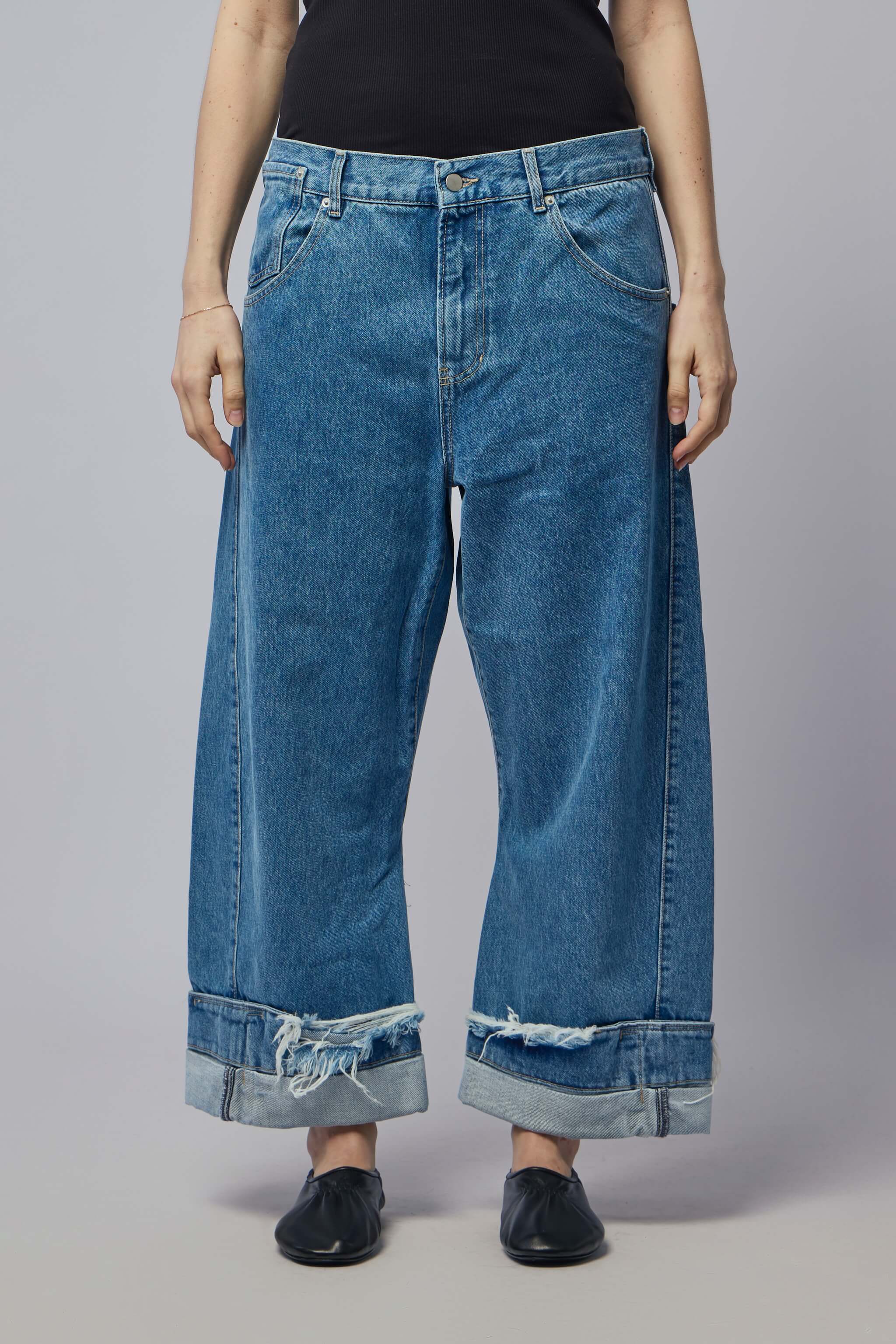 Oversized Denim Trousers