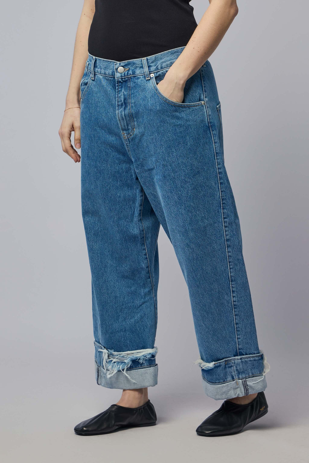 Oversized Denim Trousers