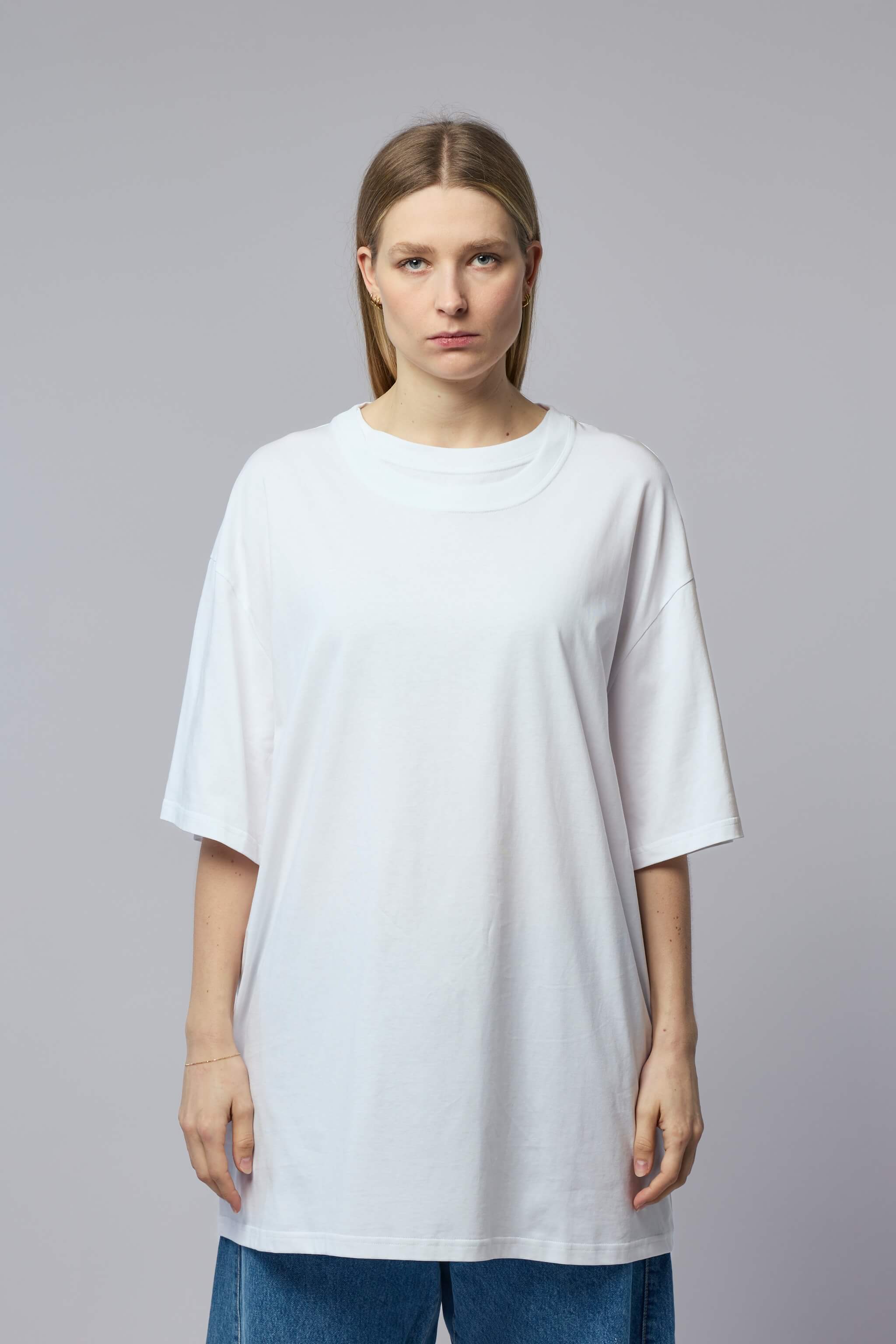 Oversized Double Collar T-shirt