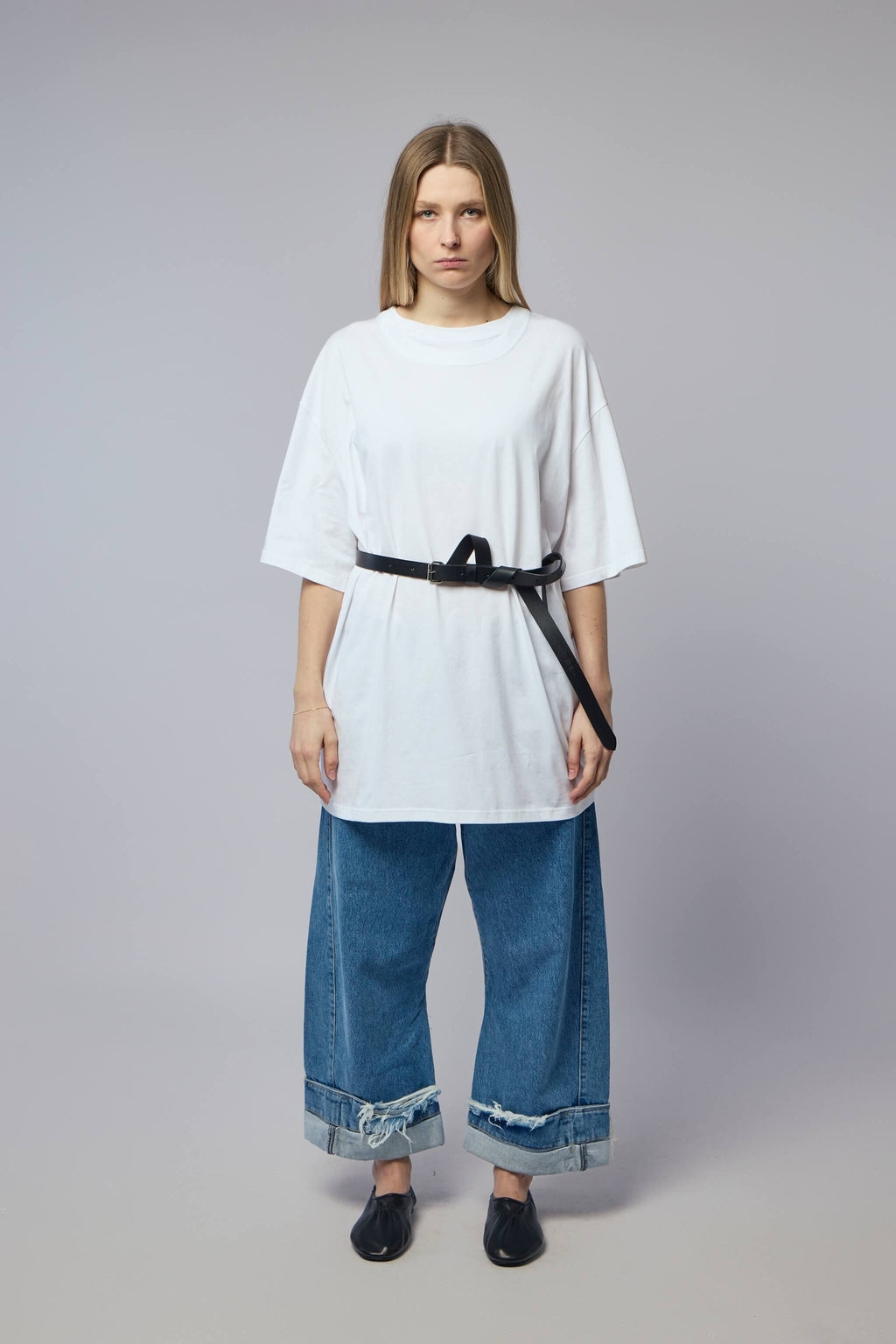 Oversized Double Collar T-shirt