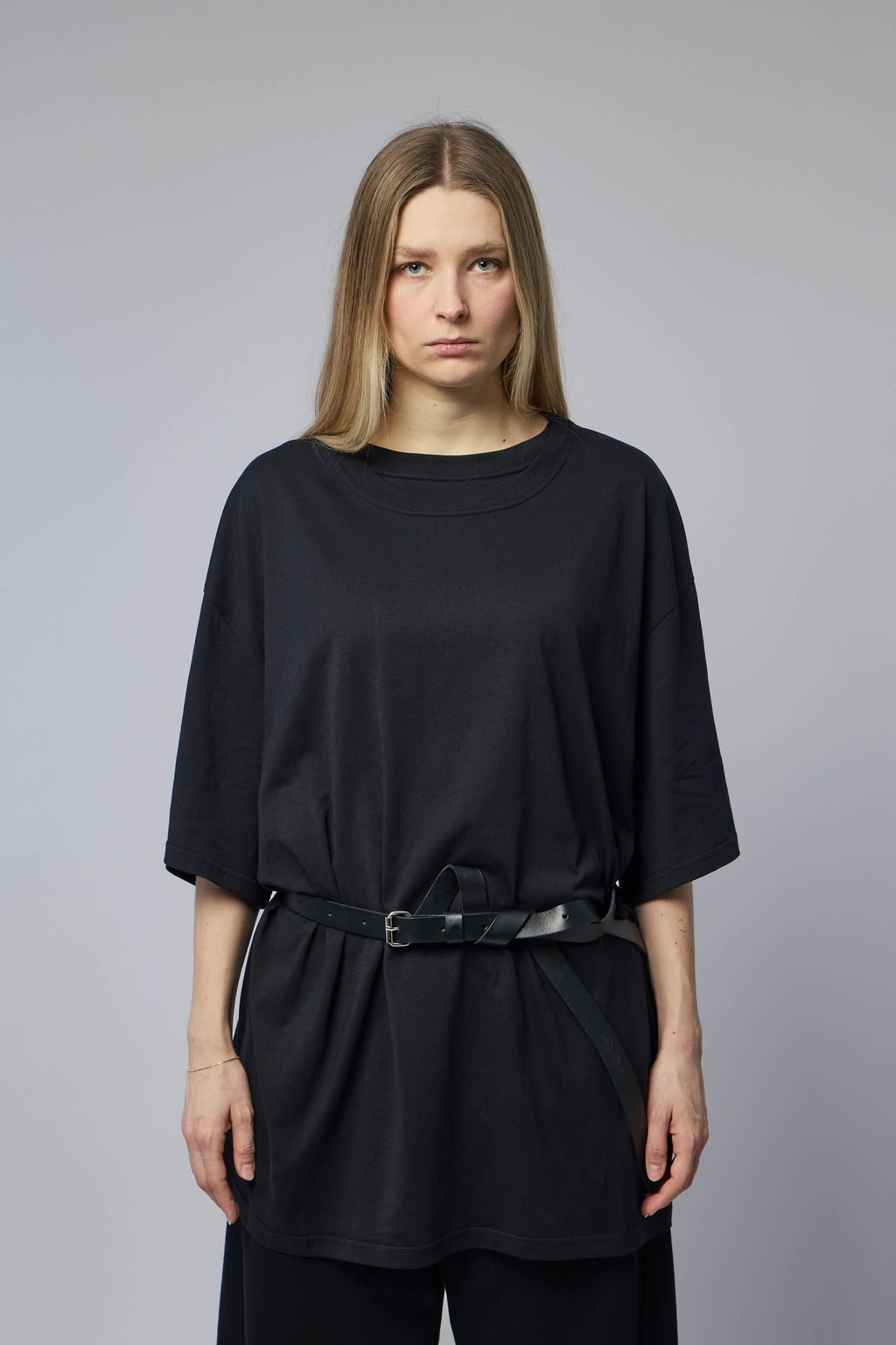 Oversized Double Collar T-shirt