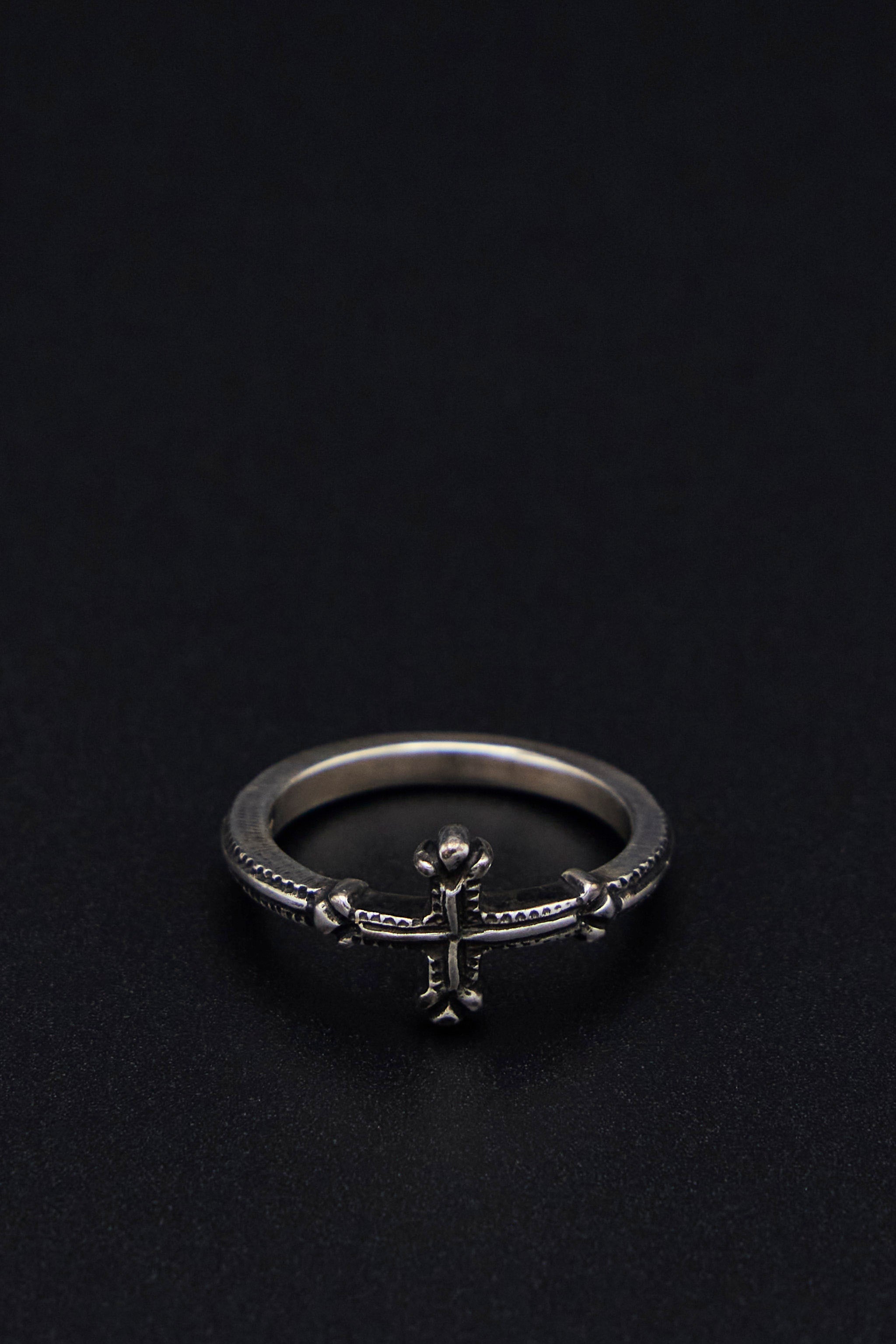 アクセサリー Werkstatt Munchen M1975 L Werkstatt München Rings - Symbol Cross Sterling Silver – LABELS