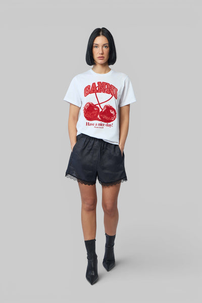 Basic Cotton Jersey Cherry With Caviar
