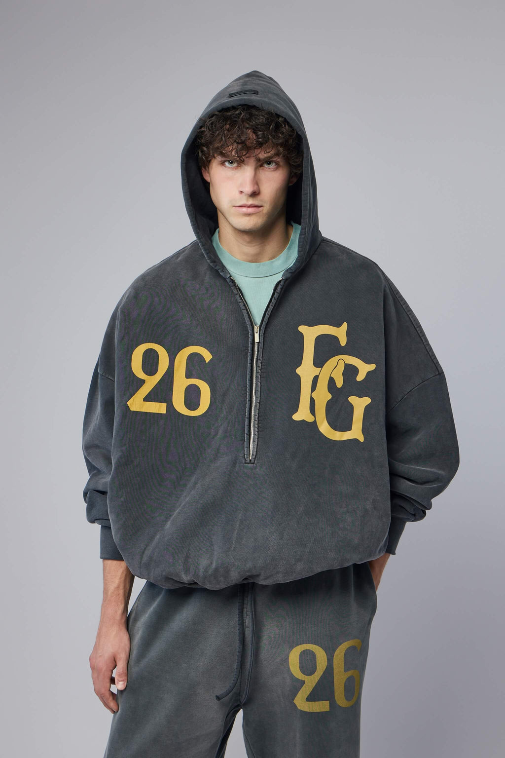 "Baseball Club" Half Zip Hoodie