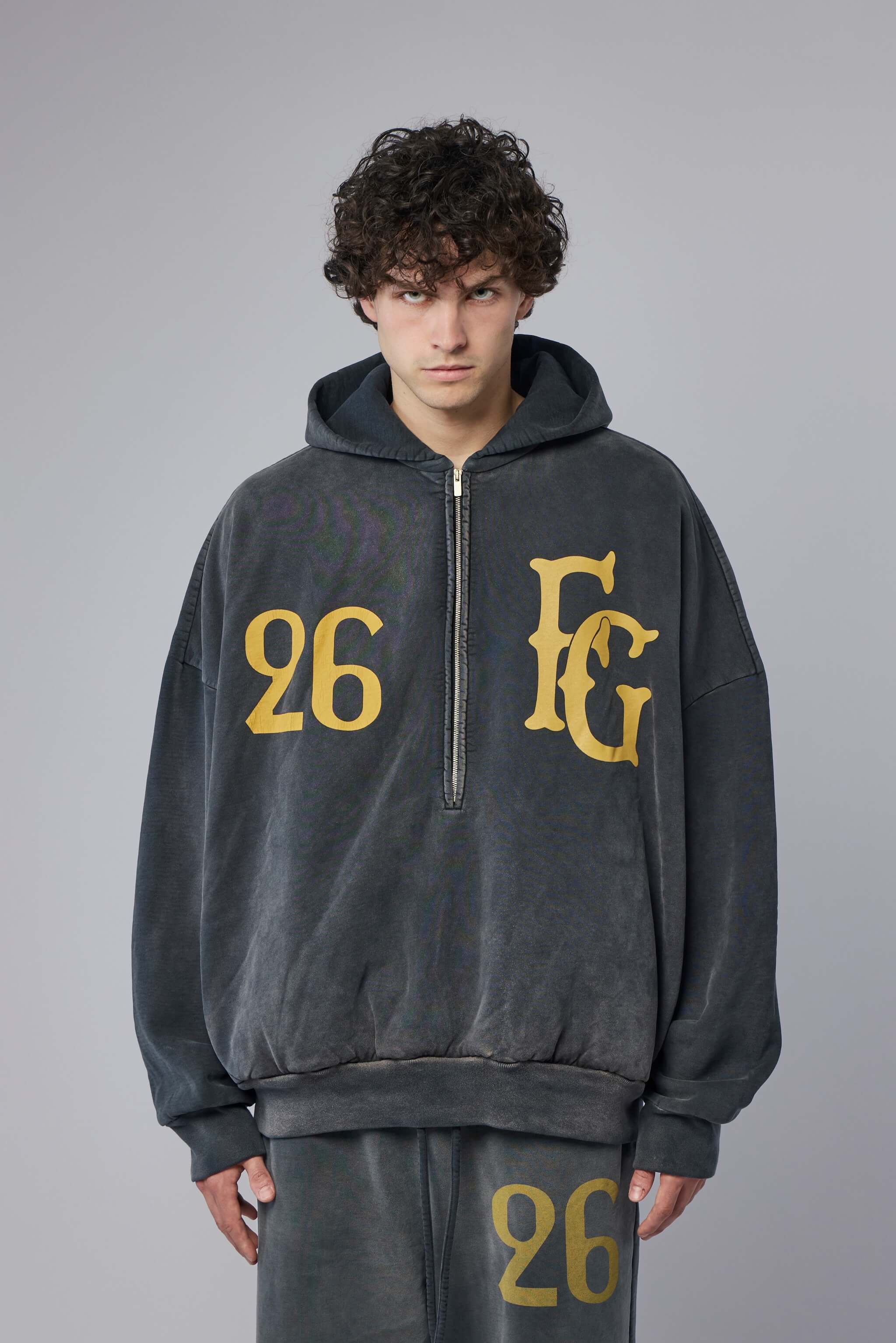 "Baseball Club" Half Zip Hoodie