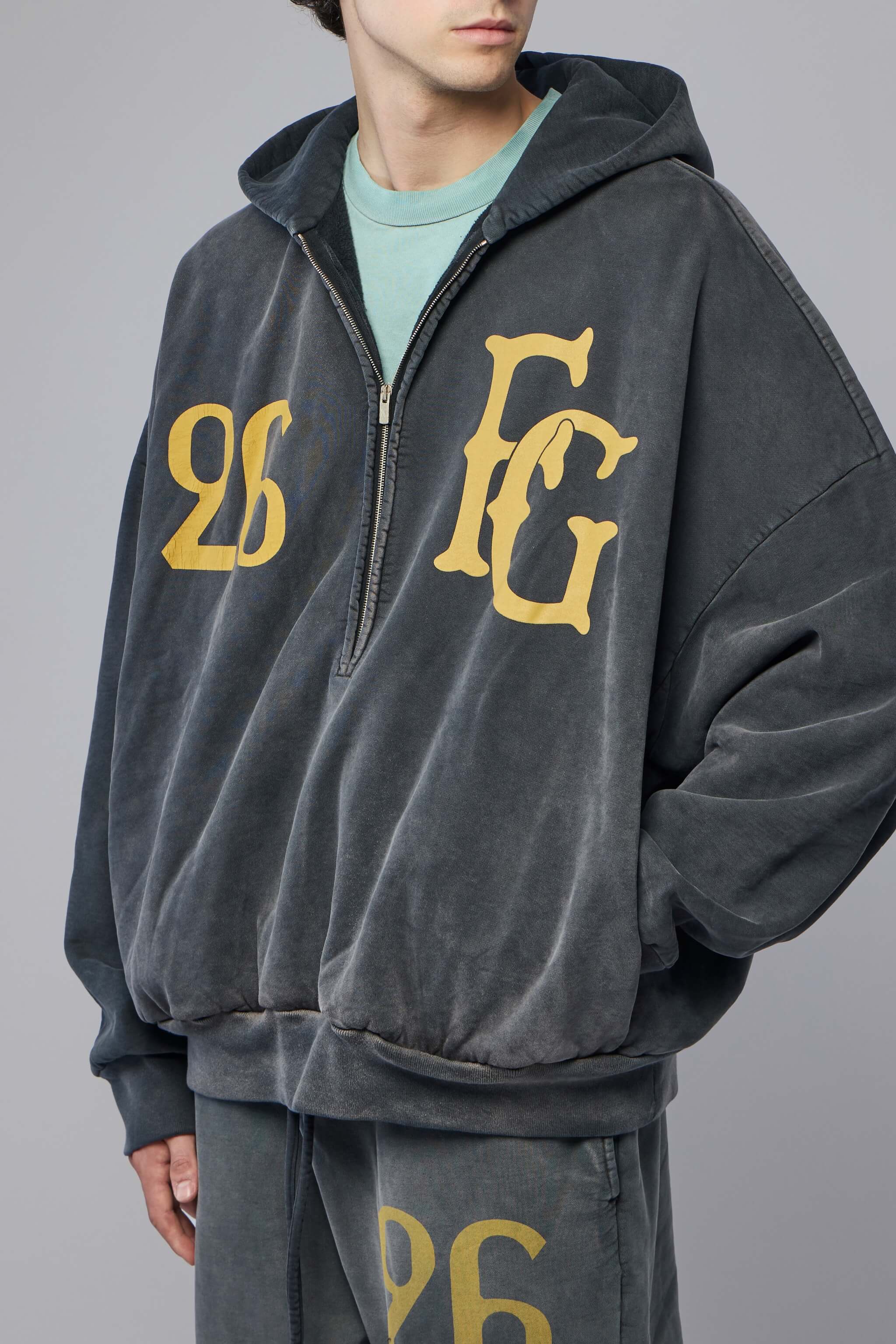 "Baseball Club" Half Zip Hoodie