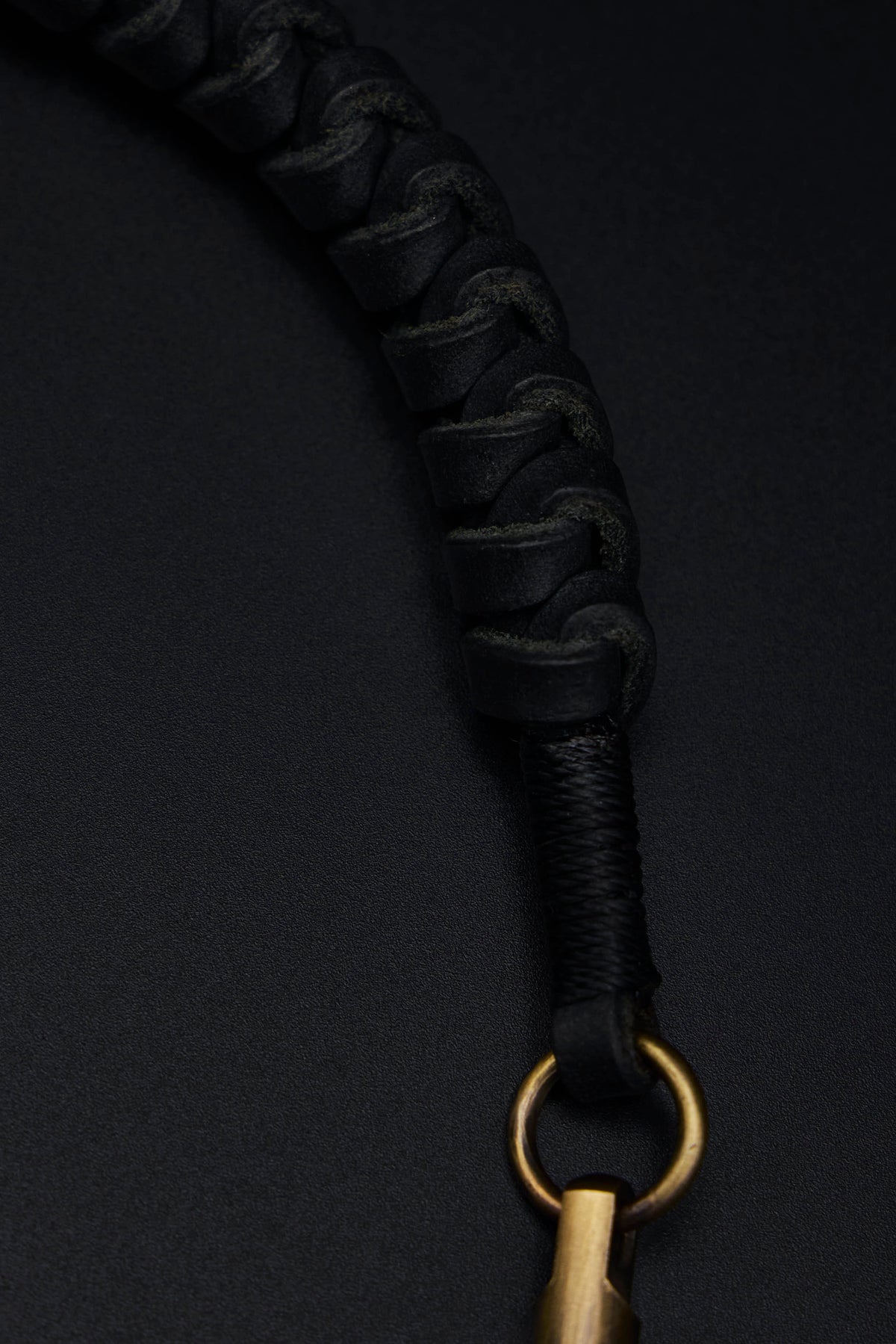 Leather Braid Wallet Chain