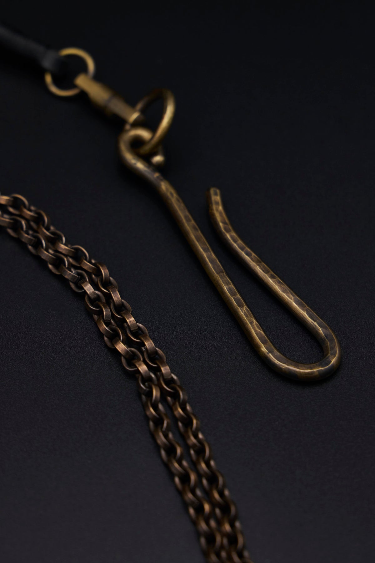 Leather Braid Wallet Chain