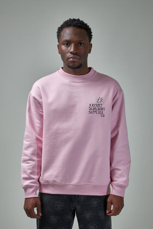 Men Sunlight Supplier Sweatshirt Knit, pink