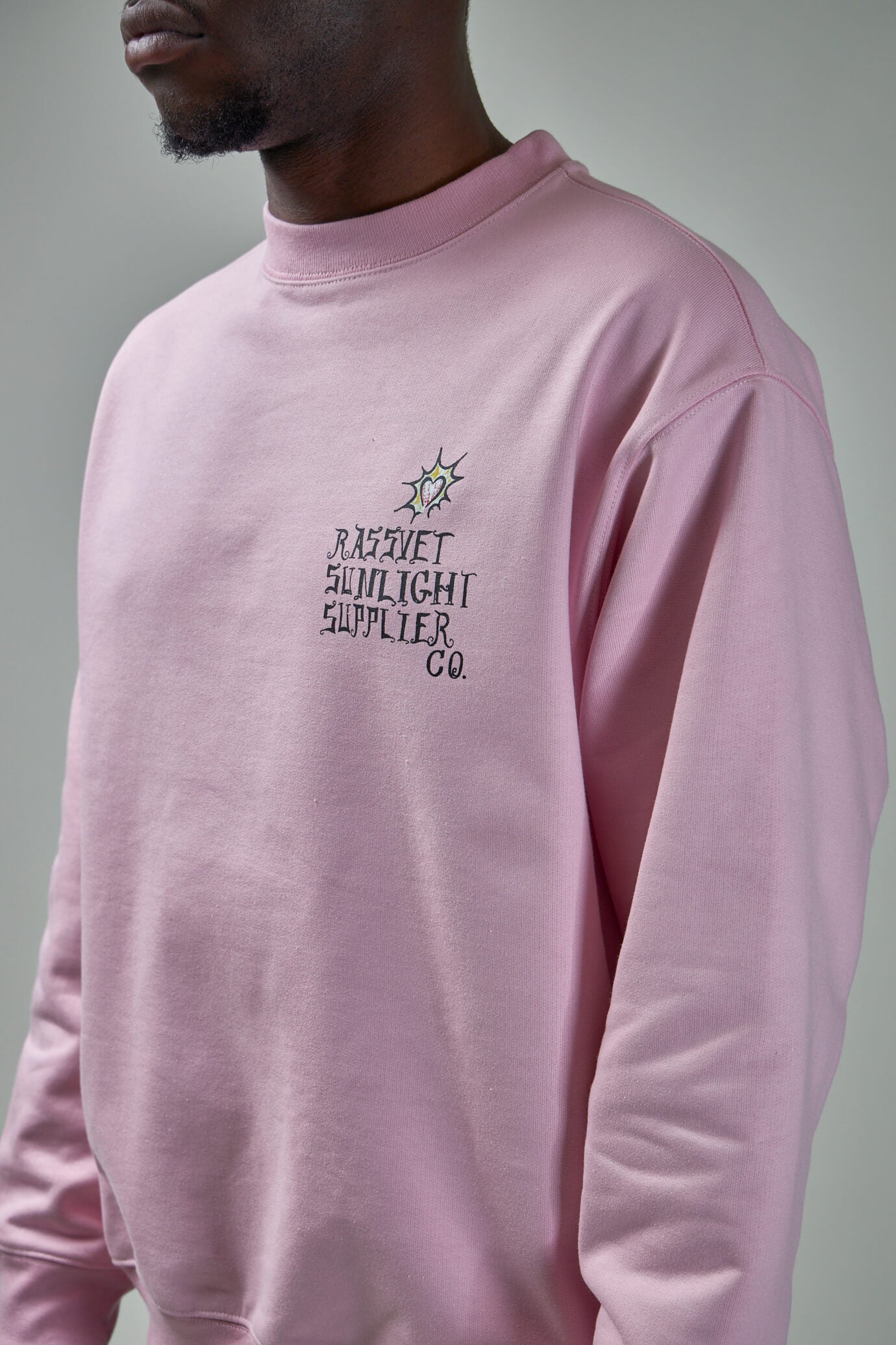 Men Sunlight Supplier Sweatshirt Knit, pink