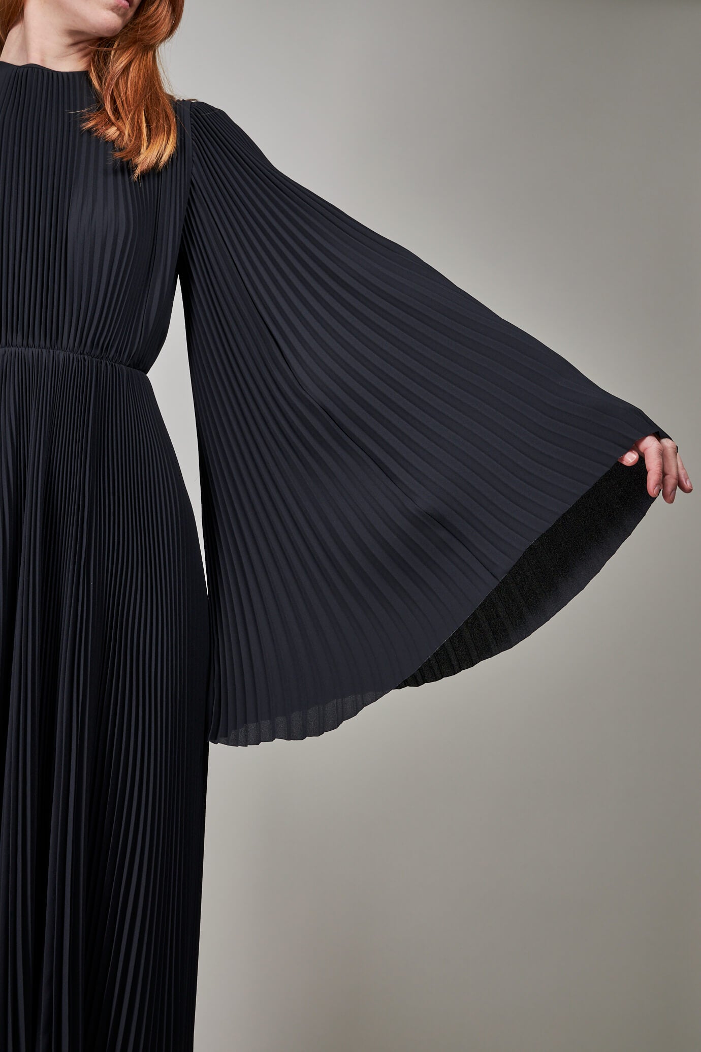 Pleated Dress, black