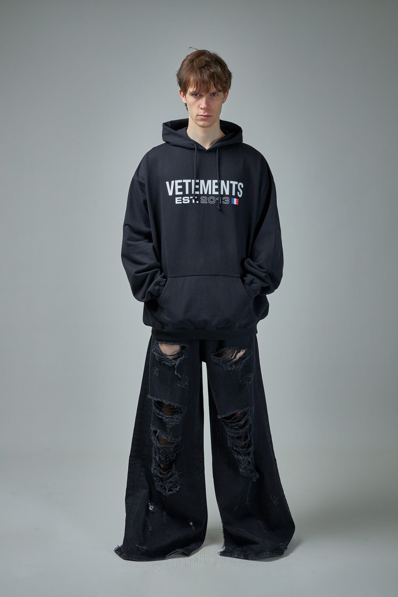 Vetements hoodie hot sale french flag