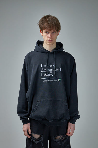 Vetements Not Doing Shit Today Hoodie – LABELS