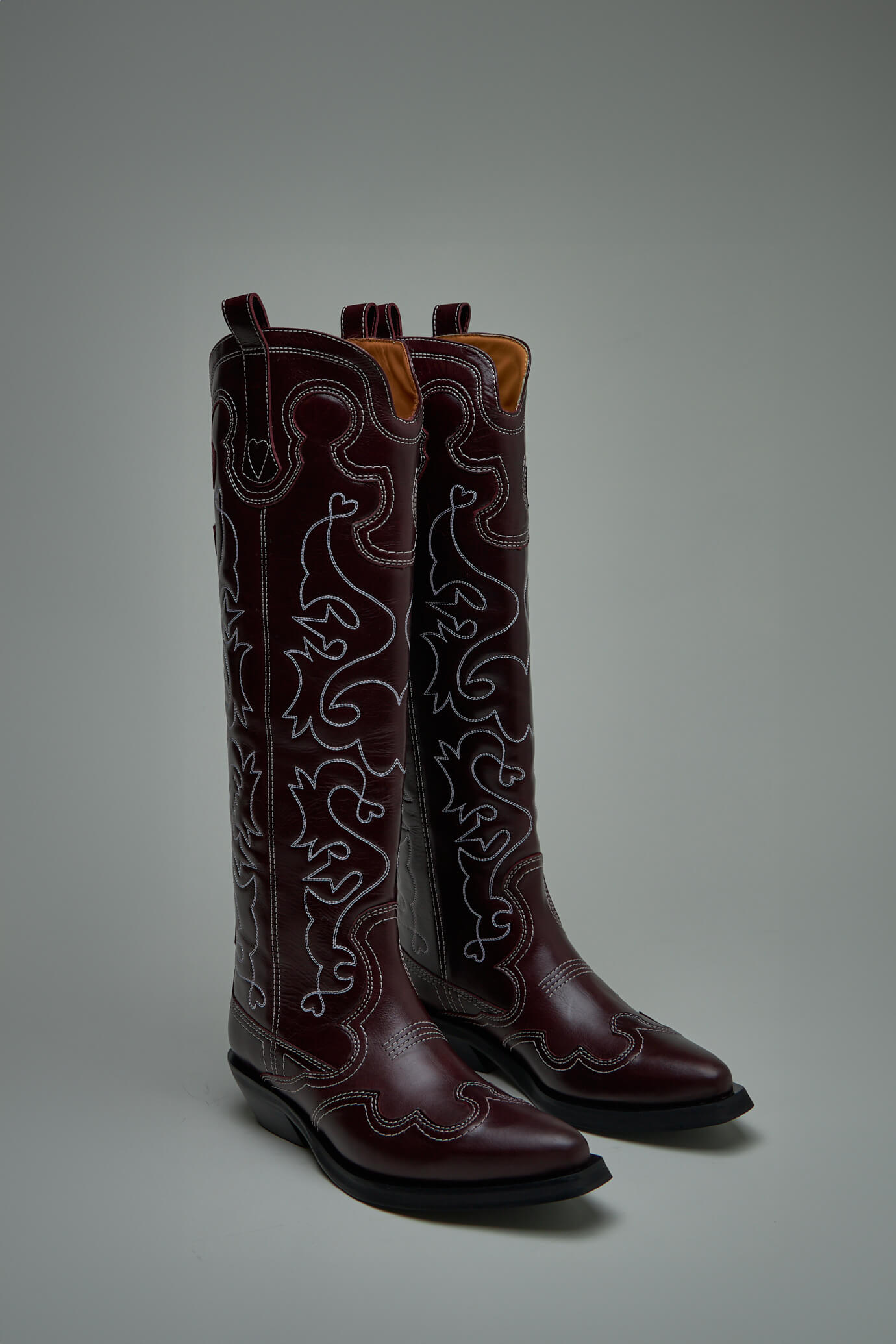 Knee high deals embroidered boots