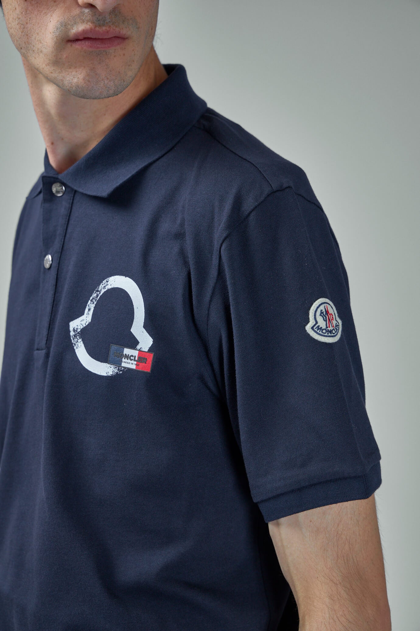 Needles Logo-Patch Short-Sleeve Polo Shirt