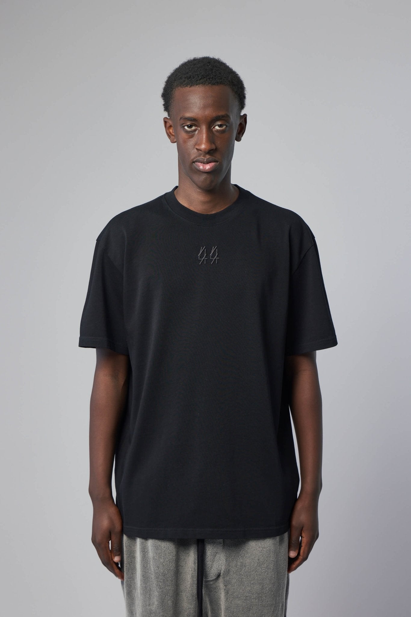 44 Label Group - Tee Jersey Black + 44 Patched Solid Dirty White - LABELS
