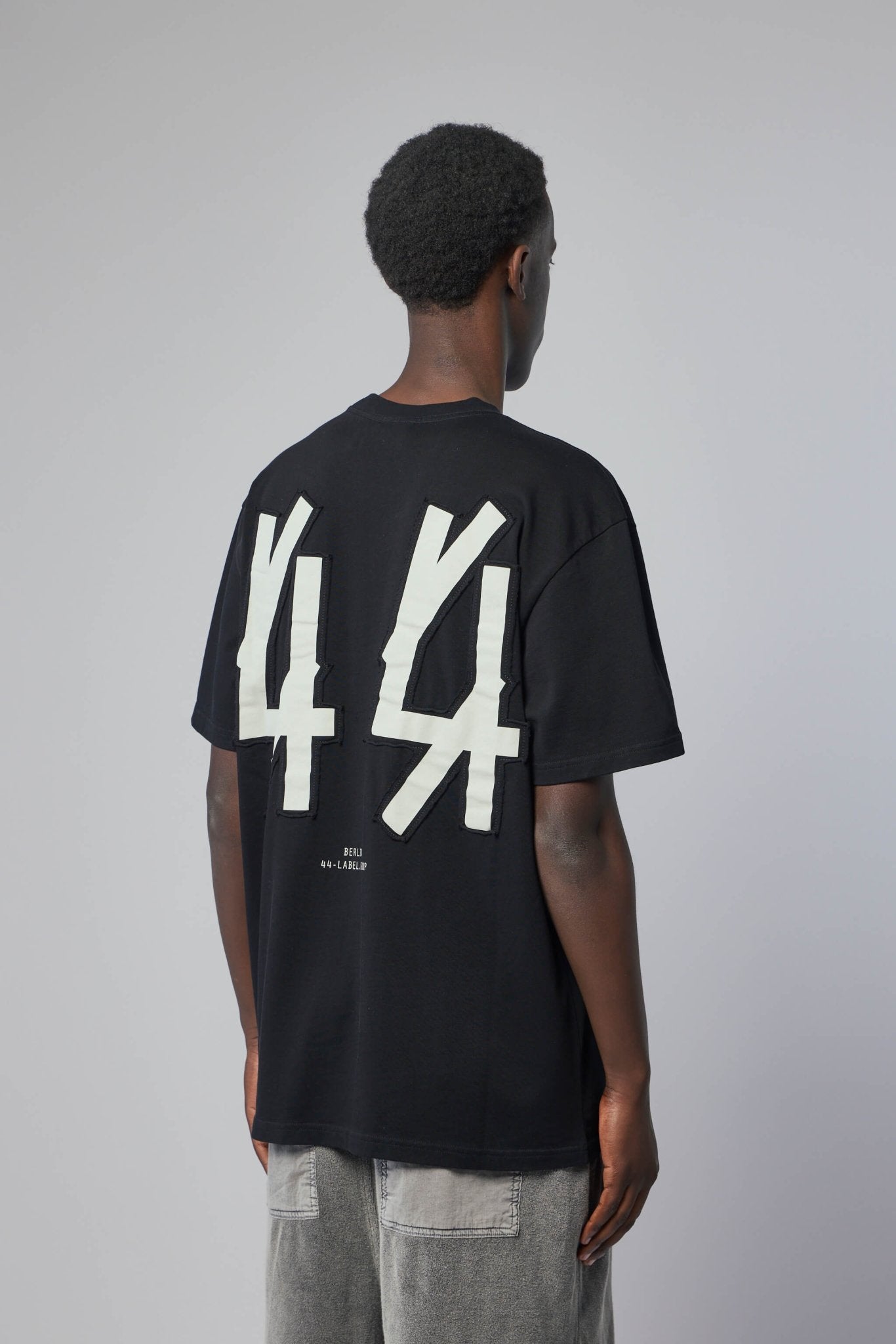 44 Label Group - Tee Jersey Black + 44 Patched Solid Dirty White - LABELS