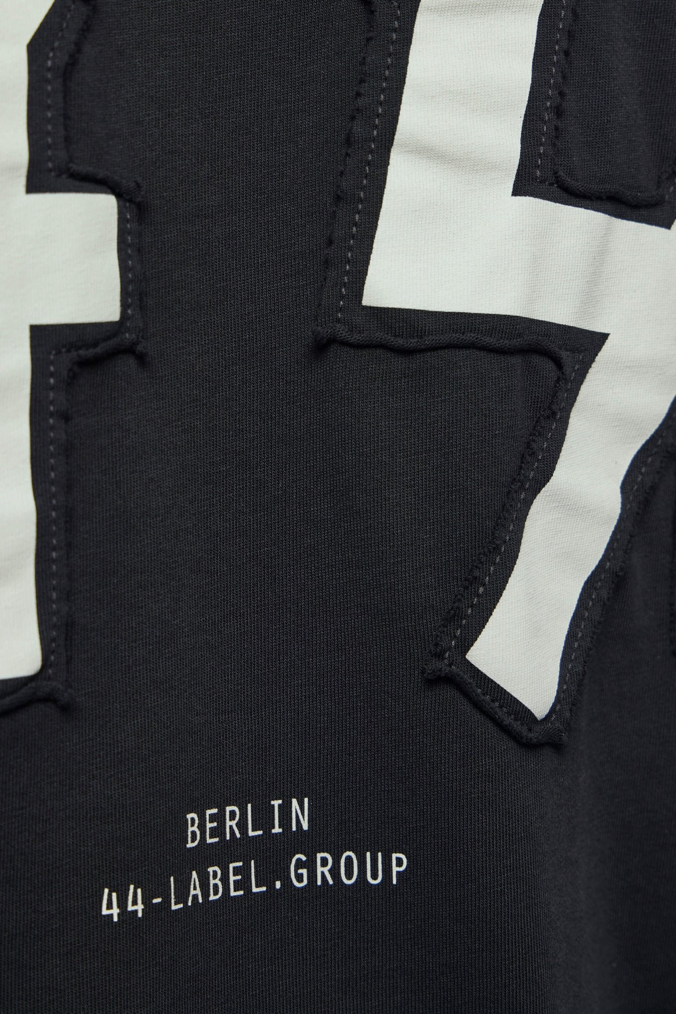 44 Label Group - Tee Jersey Black + 44 Patched Solid Dirty White - LABELS