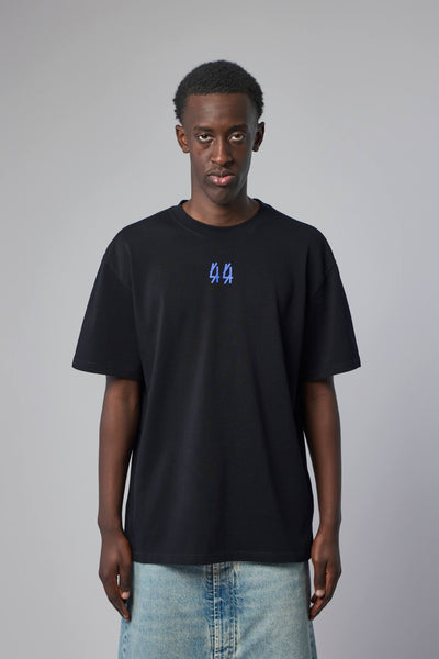 Tee Jersey Black + 44 Sapphire