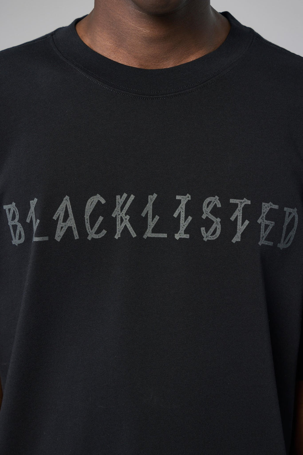 44 Label Group - Tee Jersey Black + Blacklisted Antracite - LABELS