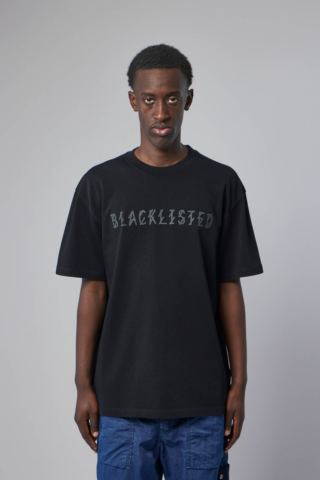 44 Label Group - Tee Jersey Black + Blacklisted Antracite - LABELS