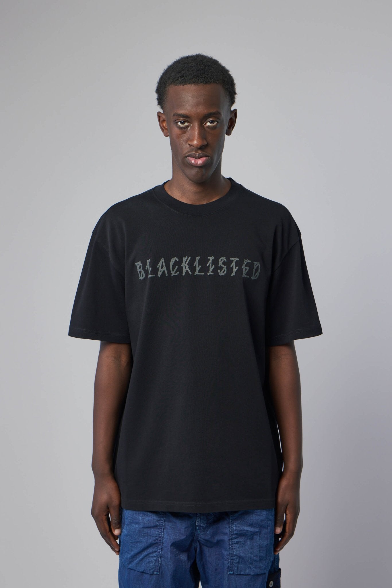 44 Label Group - Tee Jersey Black + Blacklisted Antracite - LABELS