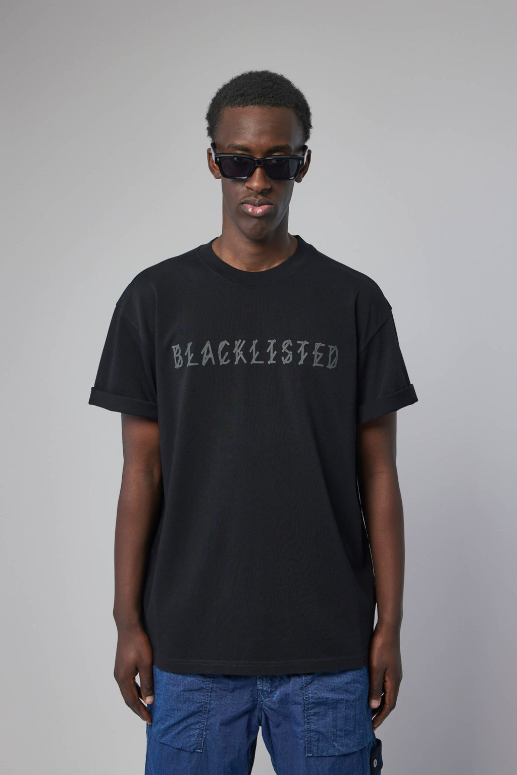 44 Label Group - Tee Jersey Black + Blacklisted Antracite - LABELS