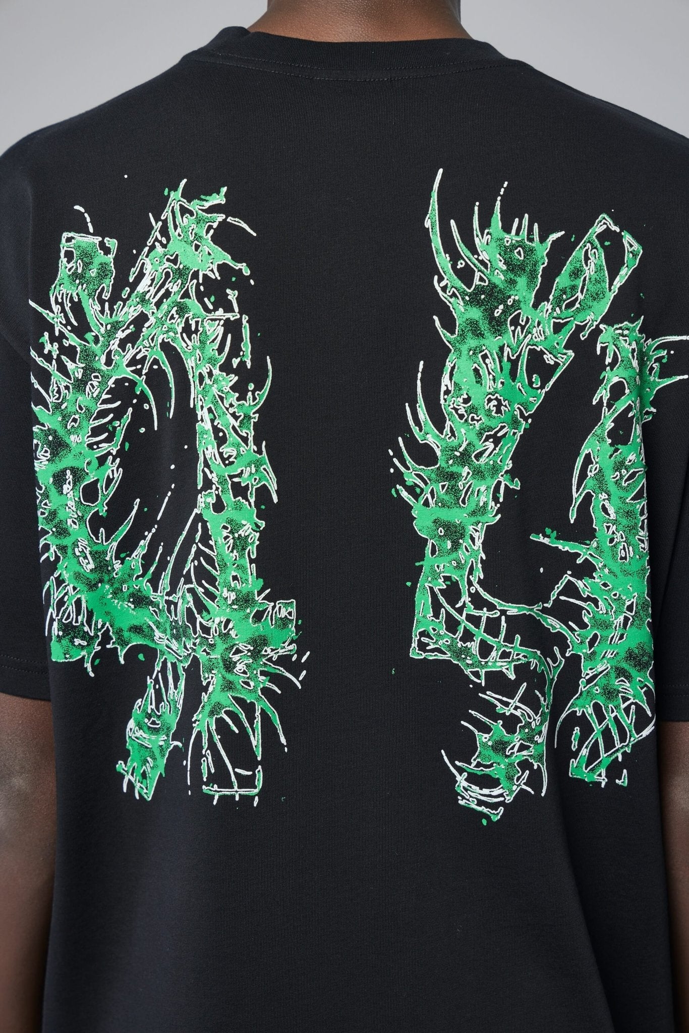 44 Label Group - Tee Jersey Black + Centipede Xenon Green - LABELS