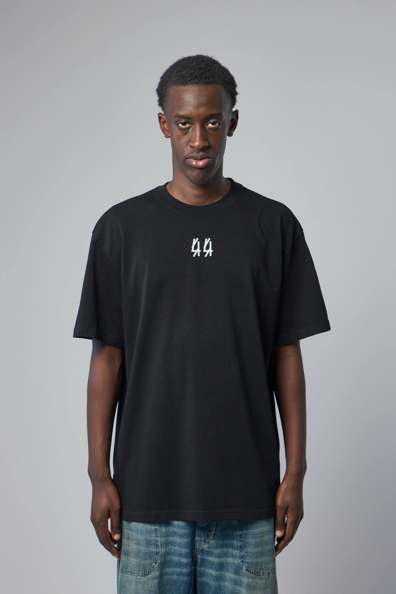 44 Label Group - Tee Jersey Black + Centipede Xenon Green - LABELS