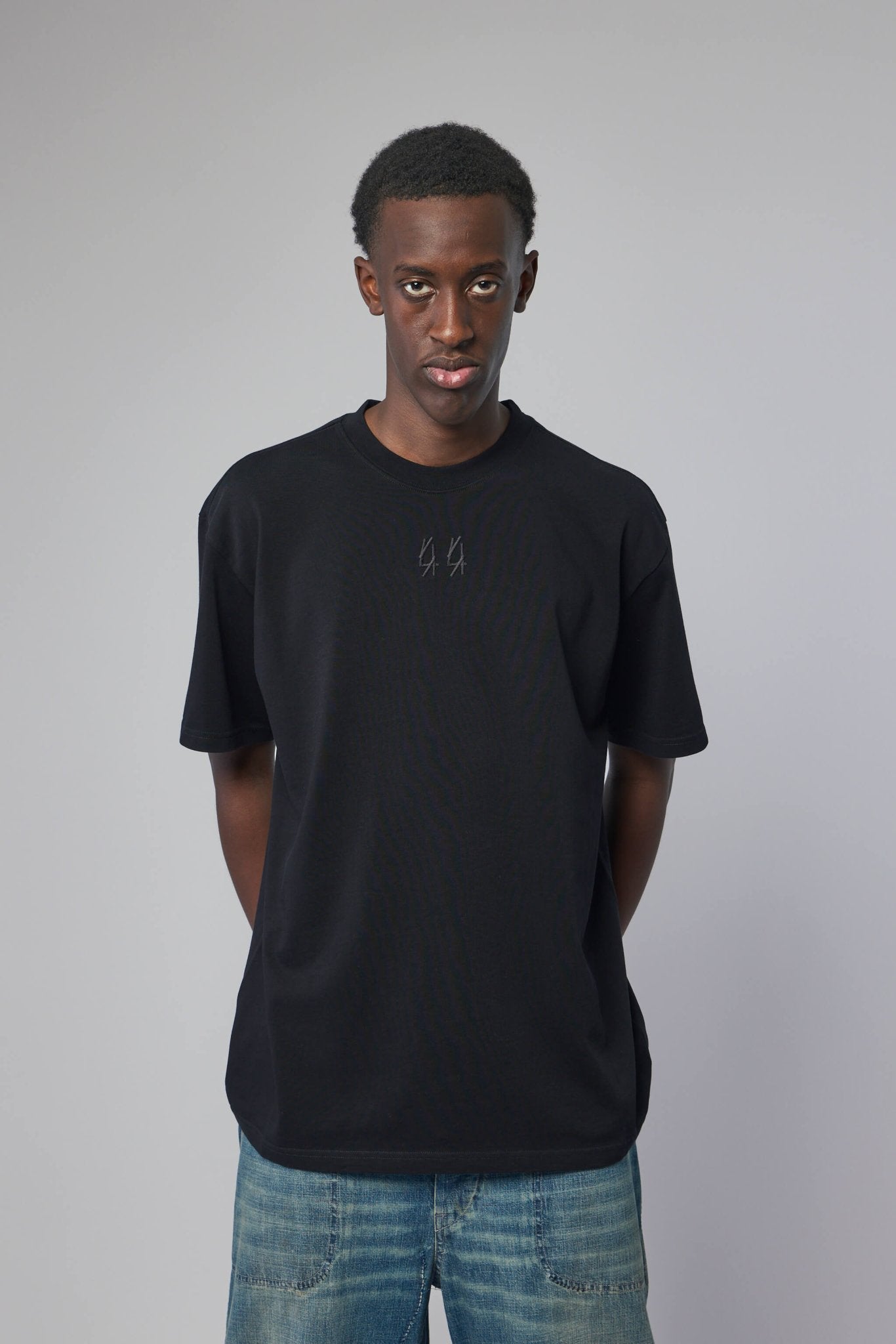 44 Label Group - Tee Jersey Black + Dmth Antracite - LABELS