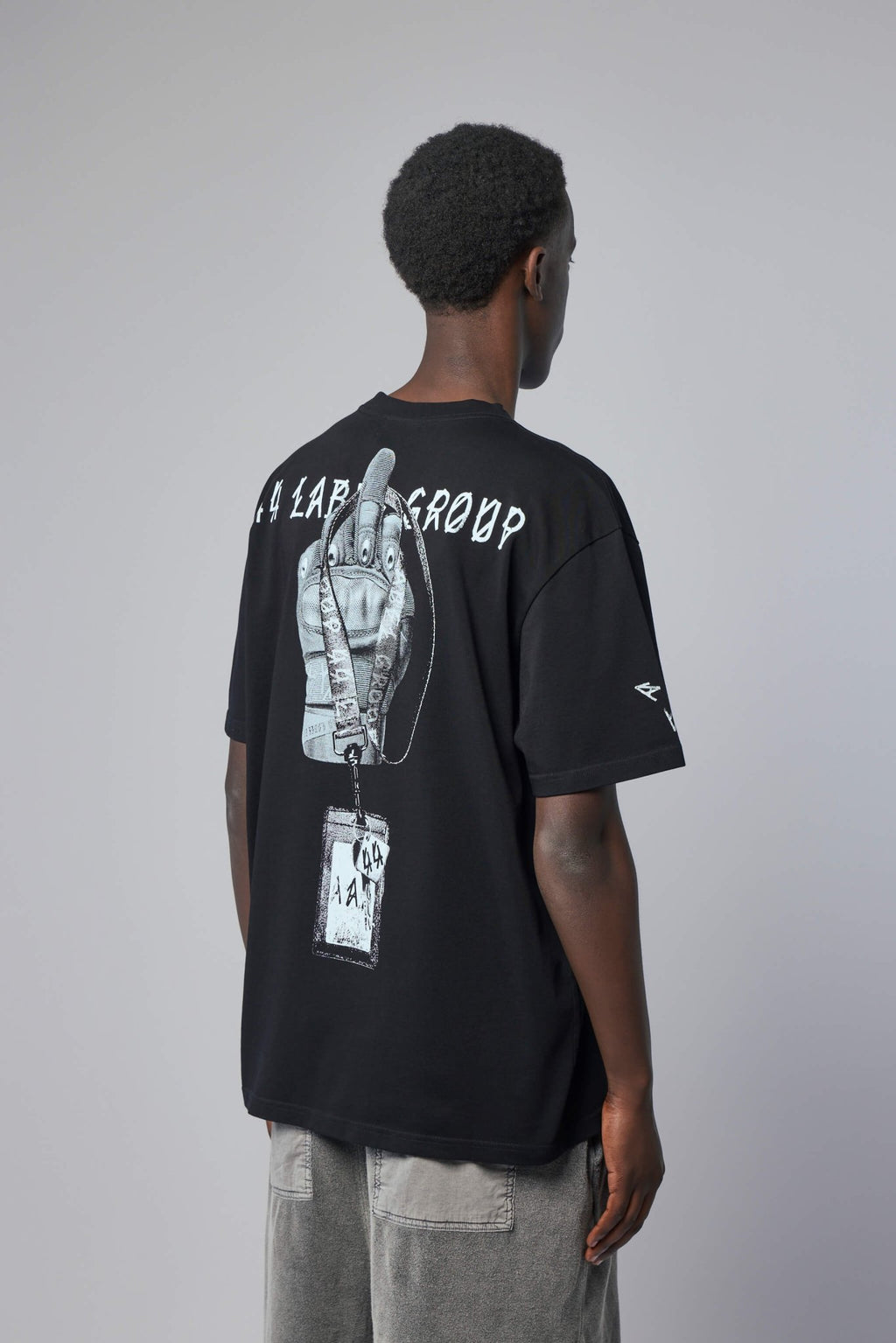 44 Label Group - Tee Jersey Black + Gloves Dirty White - LABELS